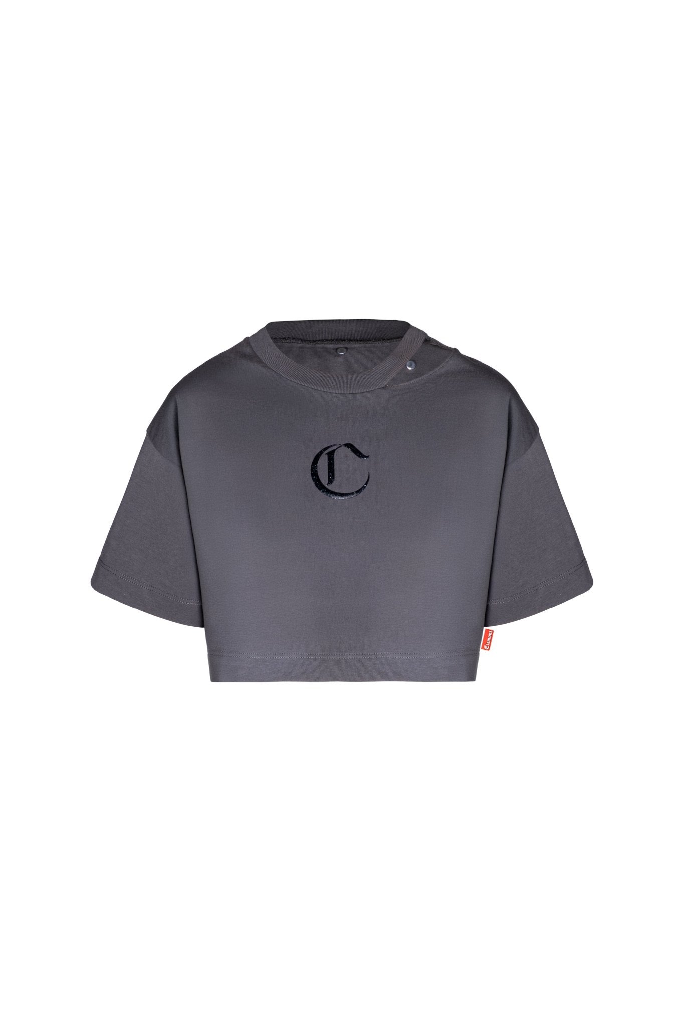 CROPTOP OVERSIZED MUJER CENERE GRIS OSCURO CLEMONT - CLEMONT.CO S.A.S.