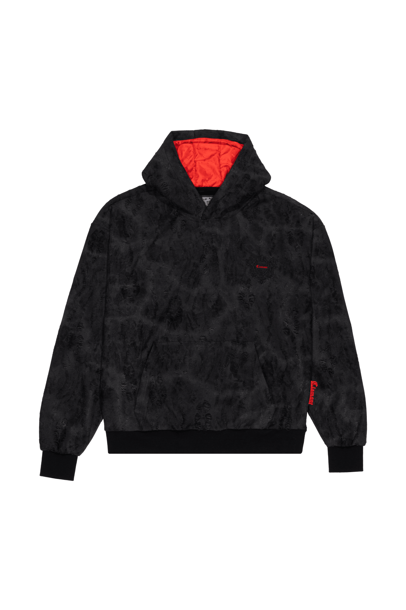 HOODIE DISPERAZIONE NEGRO MASCULINO CLEMONT - Clemont Oficial