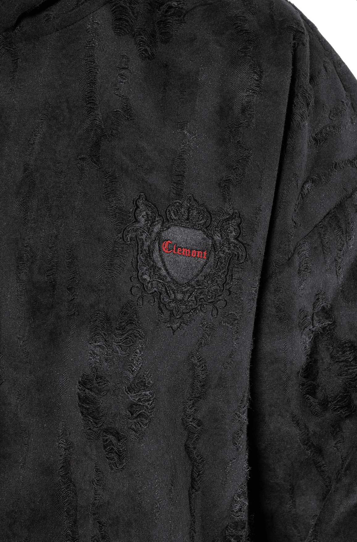 HOODIE DISPERAZIONE NEGRO MASCULINO CLEMONT - Clemont Oficial