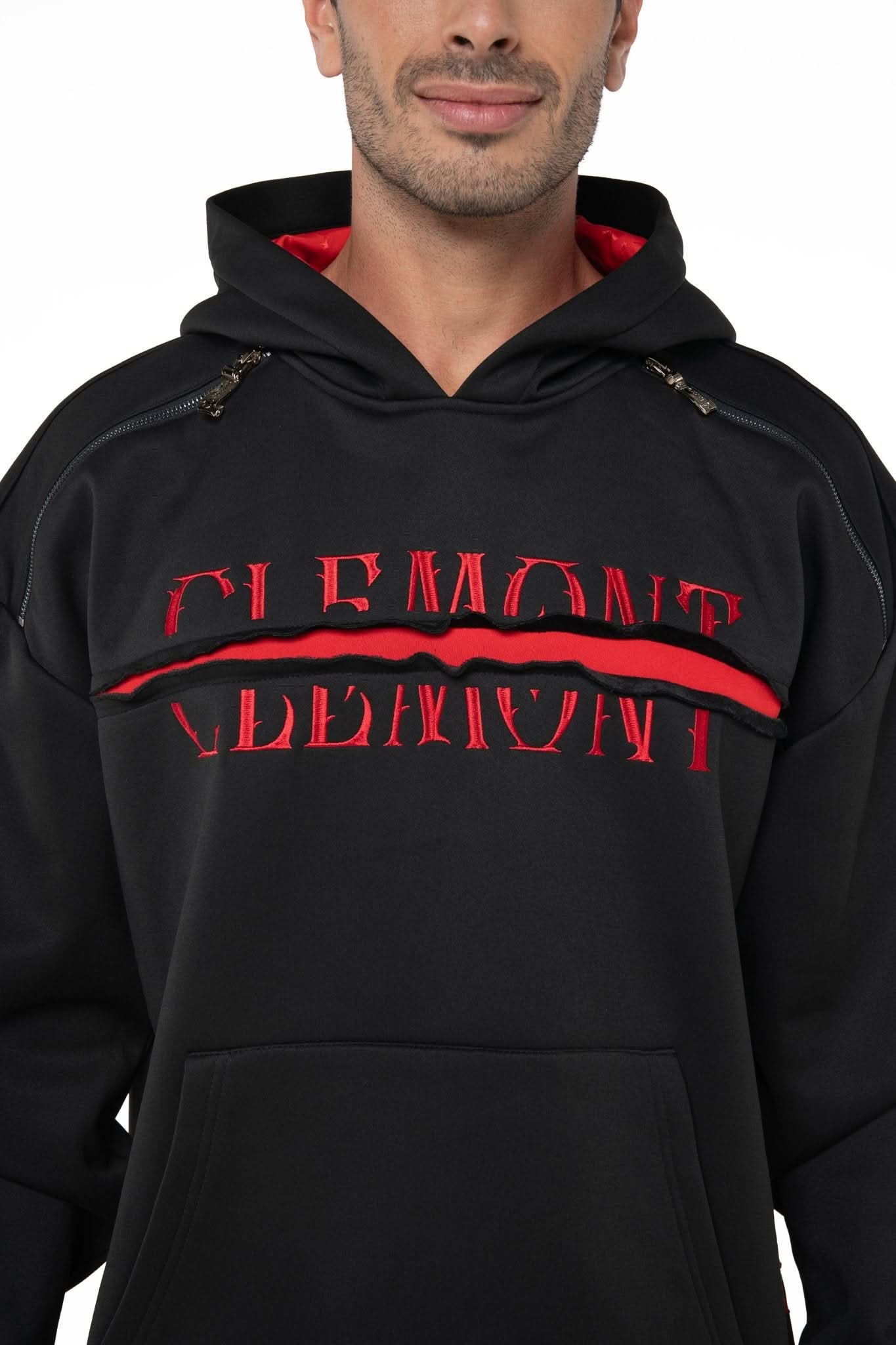 HOODIE MASCULINO DECADUTO NEGRO CLEMONT - Clemont Oficial