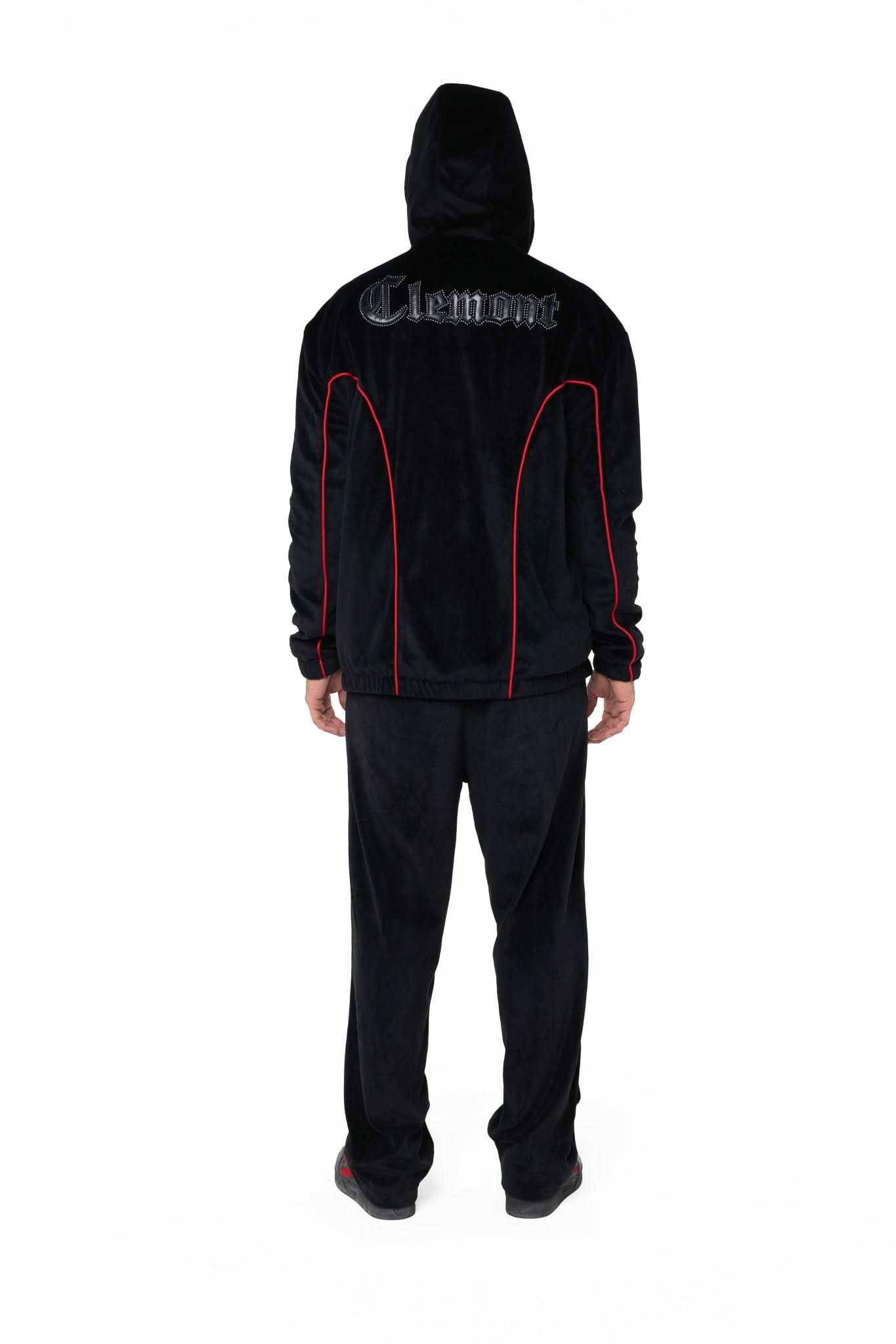 HOODIE MASCULINO RADUNARE NEGRO/ROJO CLEMONT - Clemont Oficial