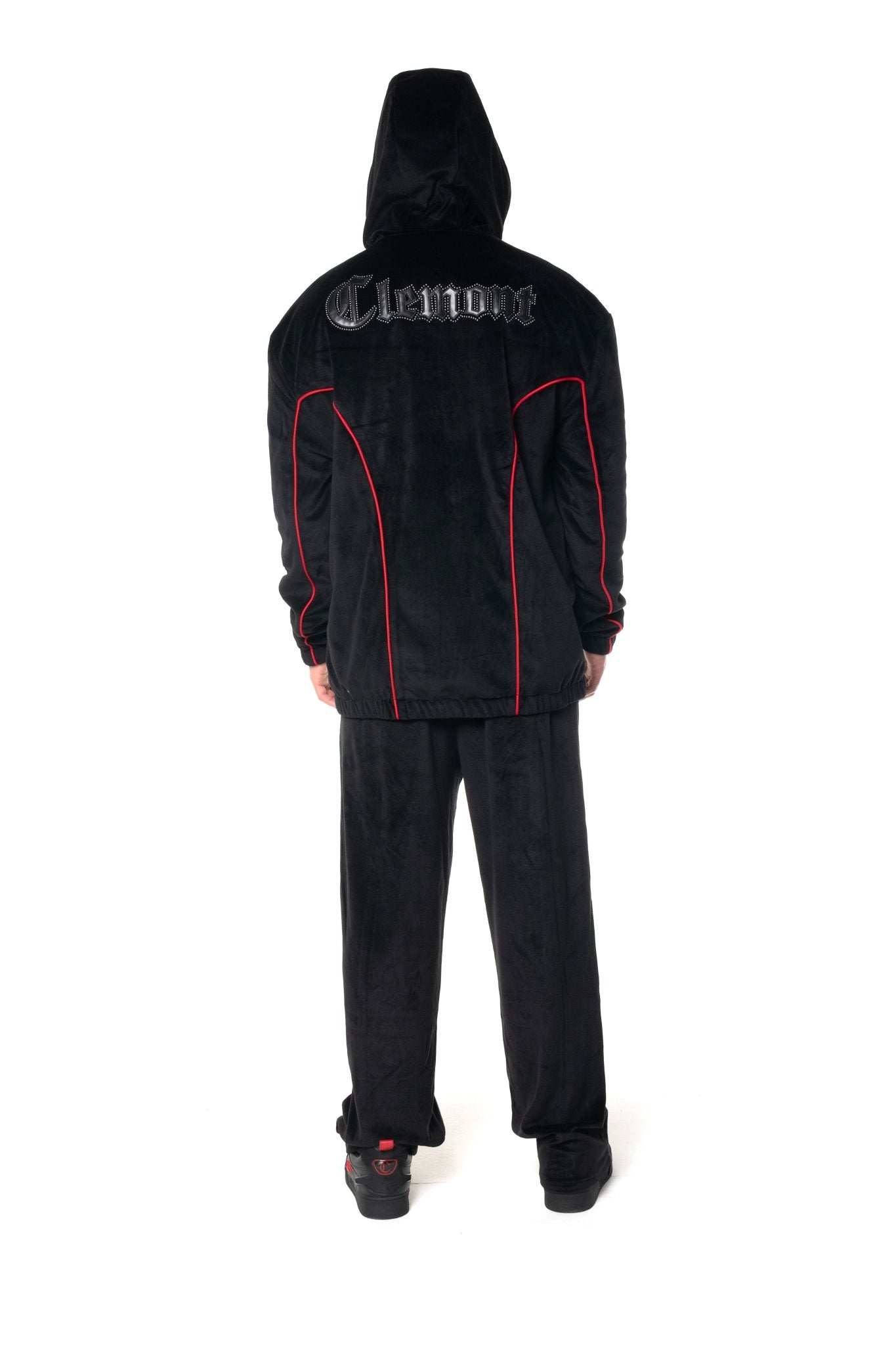 HOODIE MASCULINO RADUNARE NEGRO/ROJO CLEMONT - Clemont Oficial