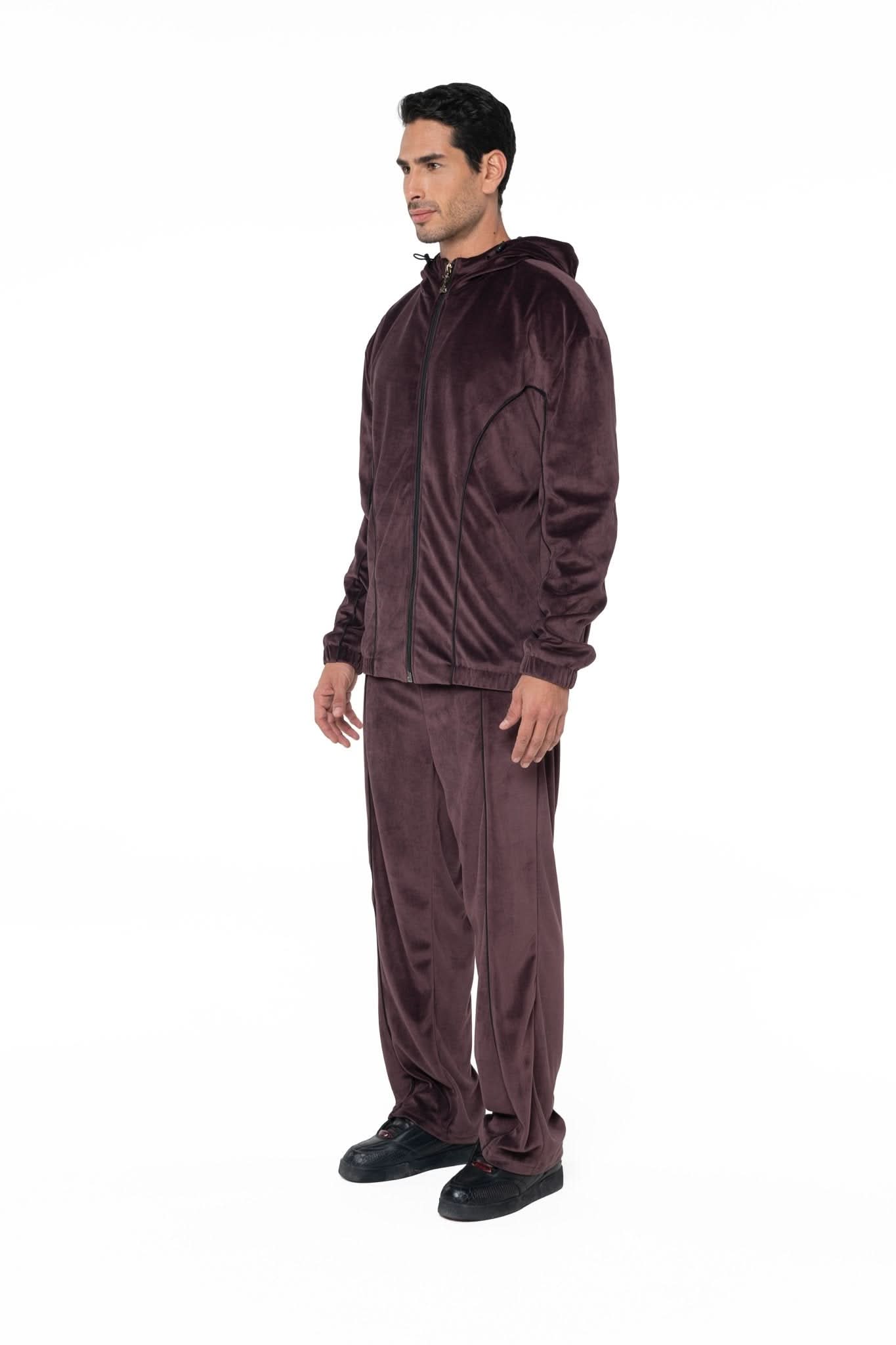 HOODIE MASCULINO RADUNARE VINOTINTO/NEGRO CLEMONT - Clemont Oficial