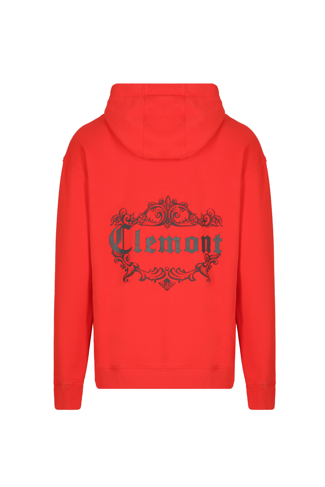HOODIE MEN FIORITURA RED CLEMONT - CLEMONT.CO S.A.S.