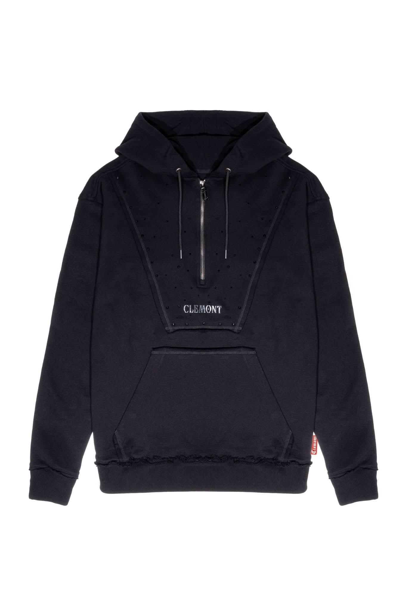 HOODIE OVERSIZED HOMBRE NERO NEGRO CLEMONT - CLEMONT.CO S.A.S.