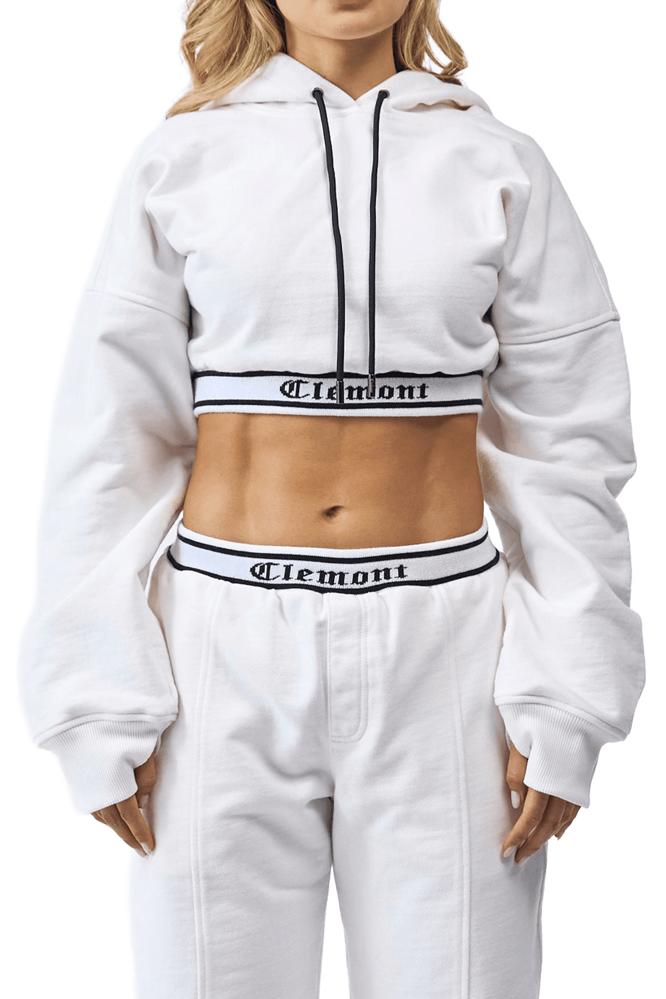 HOODIECROP MUJER SINCRONIA CREMA CLEMONT - CLEMONT.CO S.A.S.