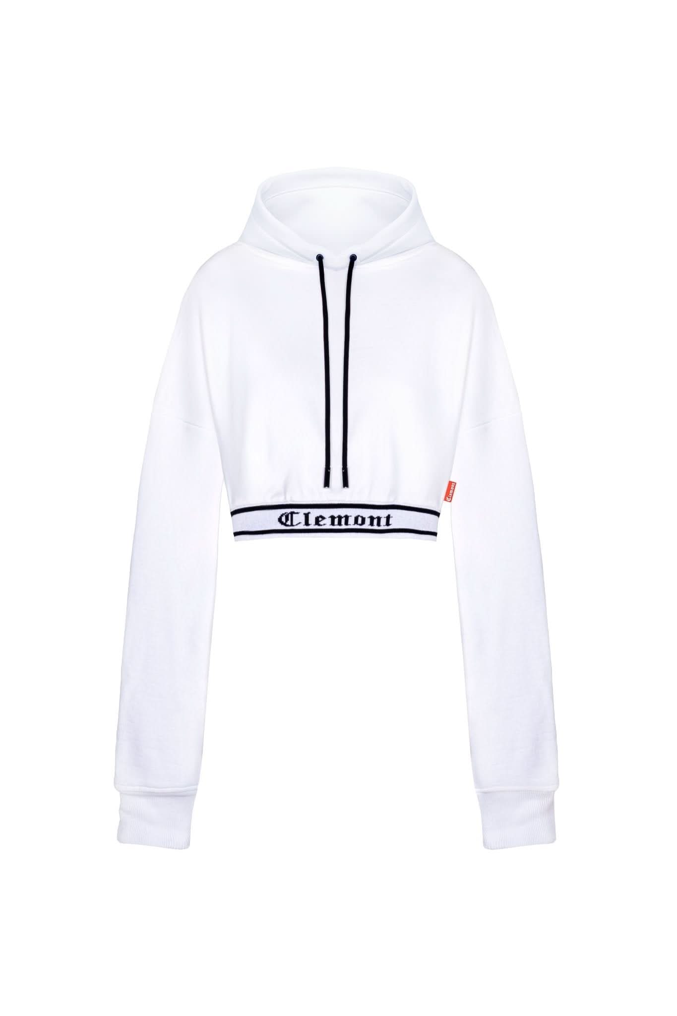 HOODIECROP MUJER SINCRONIA CREMA CLEMONT - CLEMONT.CO S.A.S.