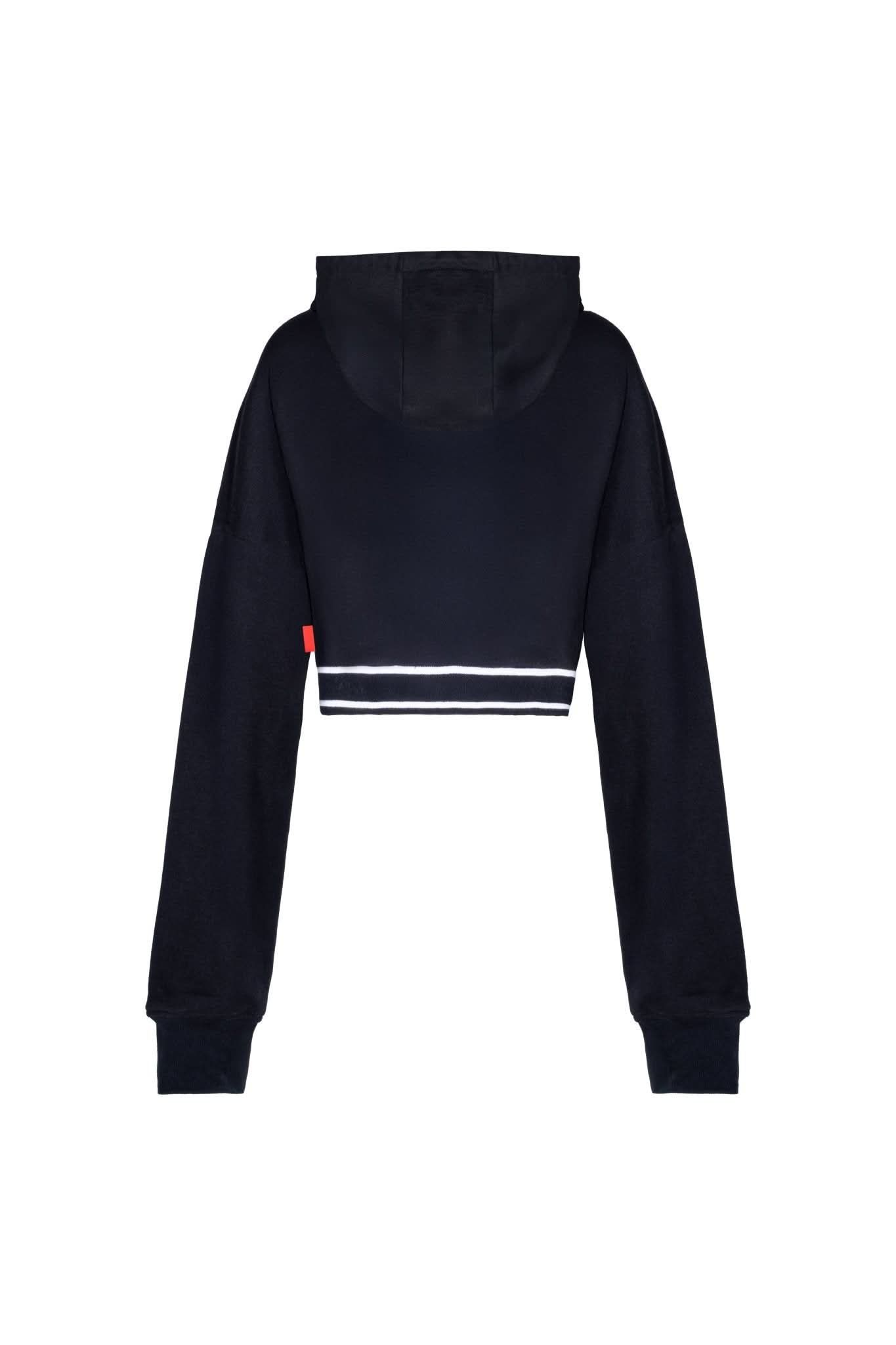 HOODIECROP MUJER SINCRONIA NEGRO CLEMONT - CLEMONT.CO S.A.S.
