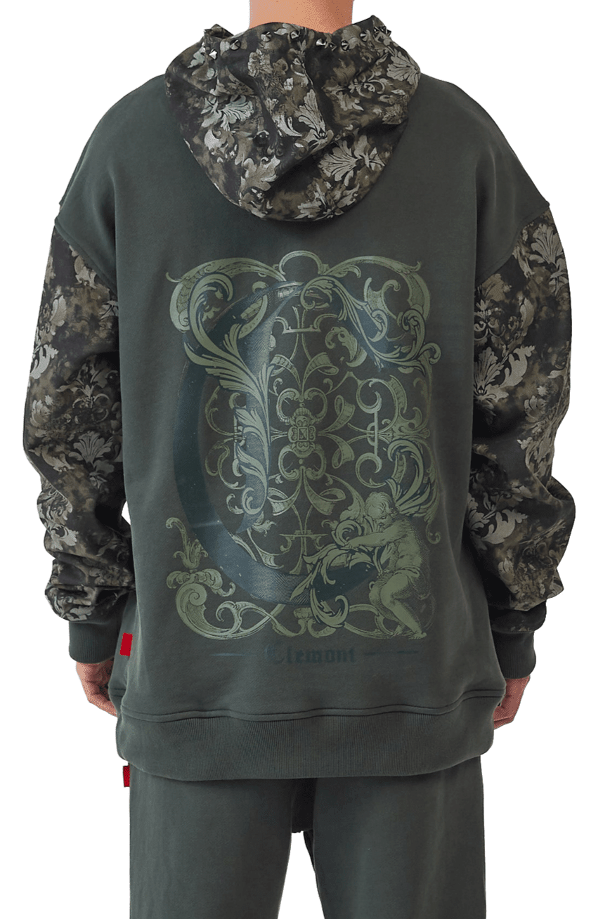 HOODIES HOMBRE INQUIETO VERDE OLIVA CLEMONT - Clemont Oficial