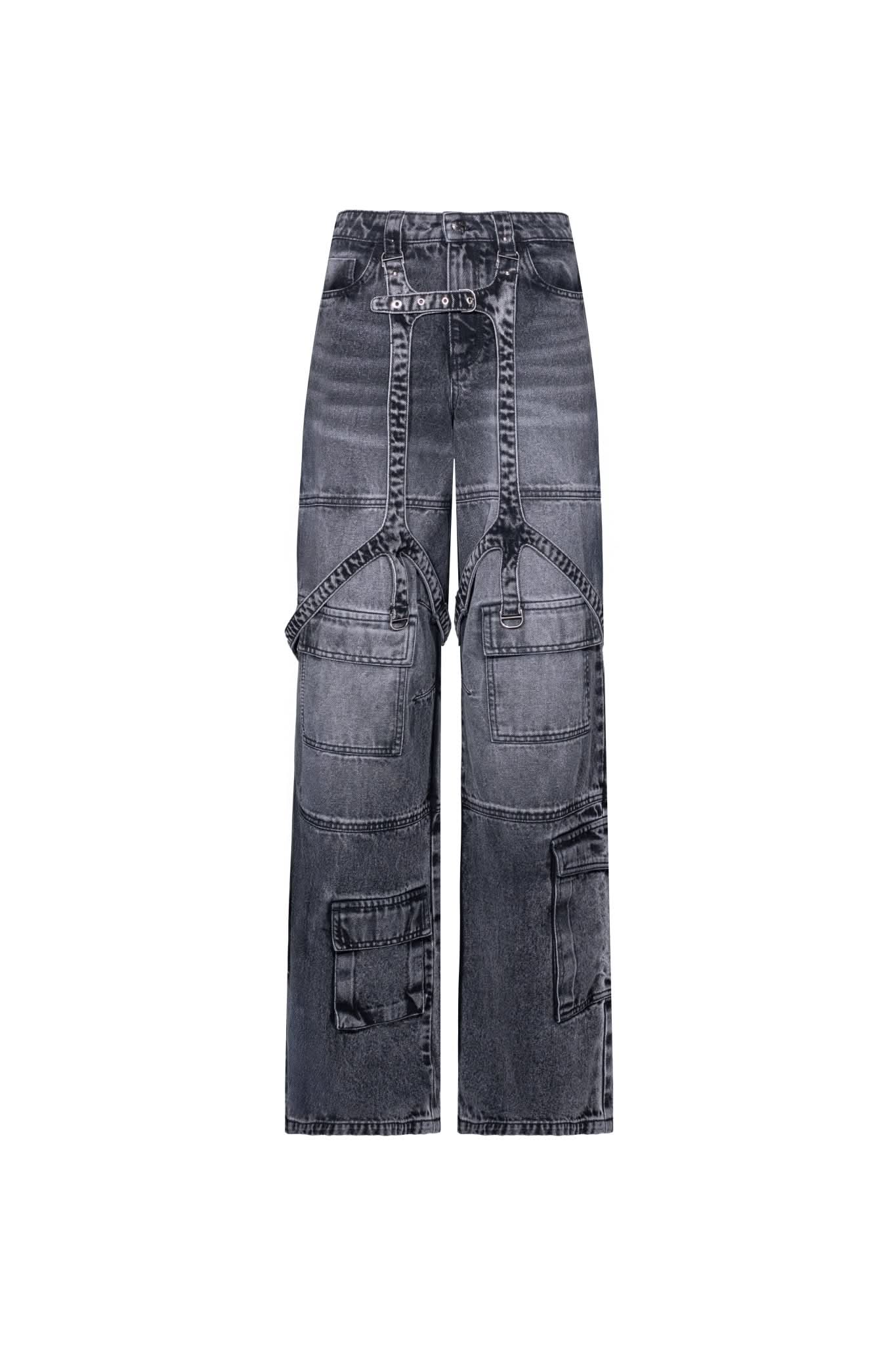 JEAN CARGO MUJER LABIRINTO NEGRO CLEMONT - CLEMONT.CO S.A.S.