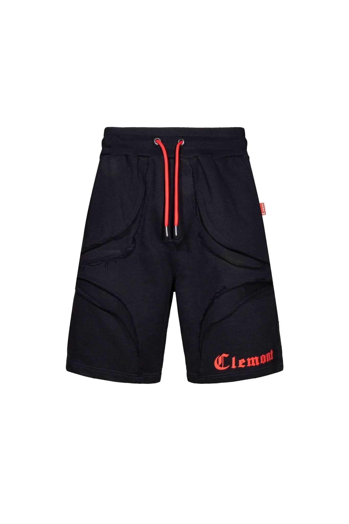 JOGGER SHORTS SCABROSO NEGRO CLEMONT - CLEMONT.CO S.A.S.