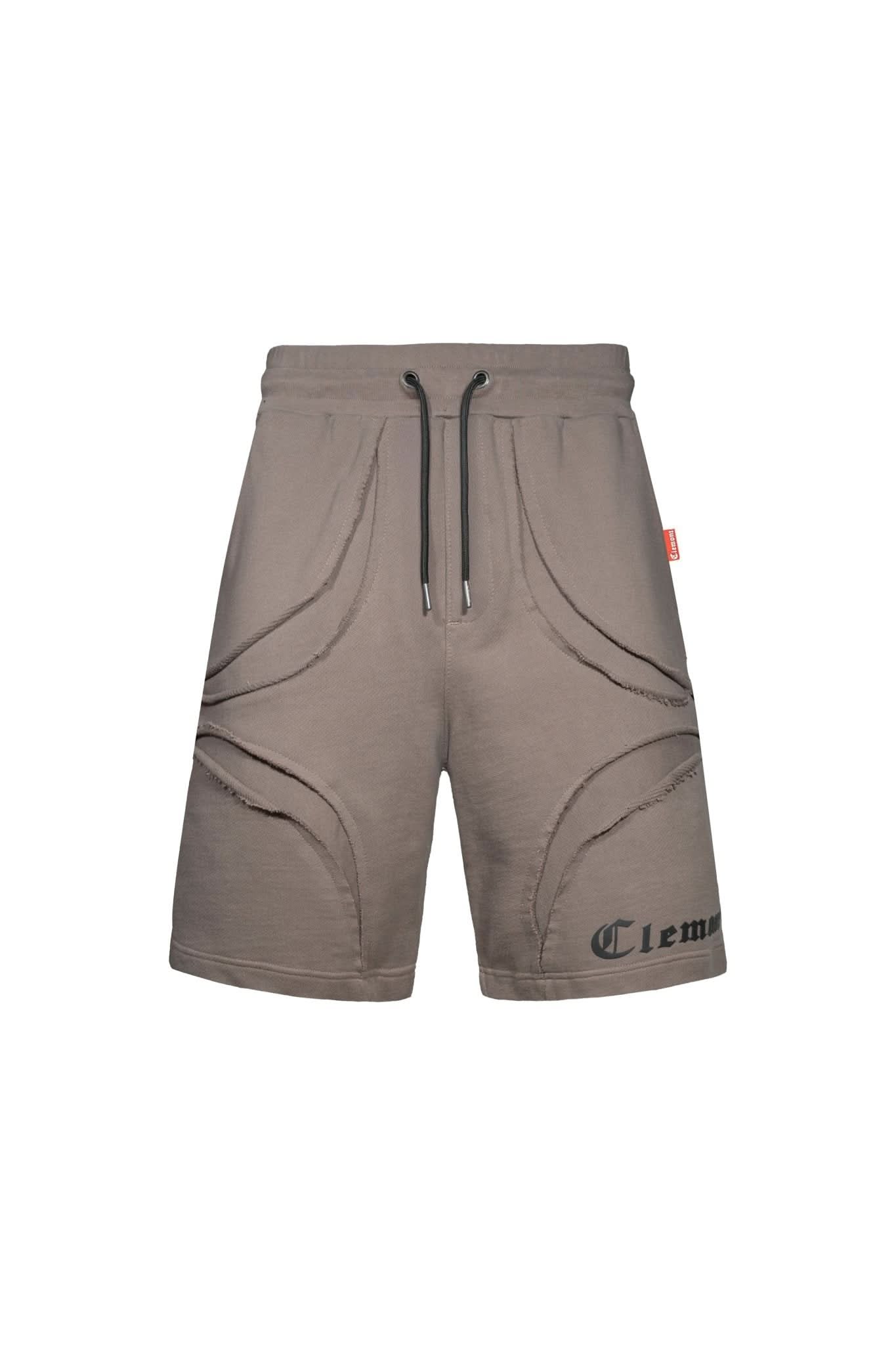 JOGGER SHORTS SCABROSO TAUPE CLEMONT - CLEMONT.CO S.A.S.