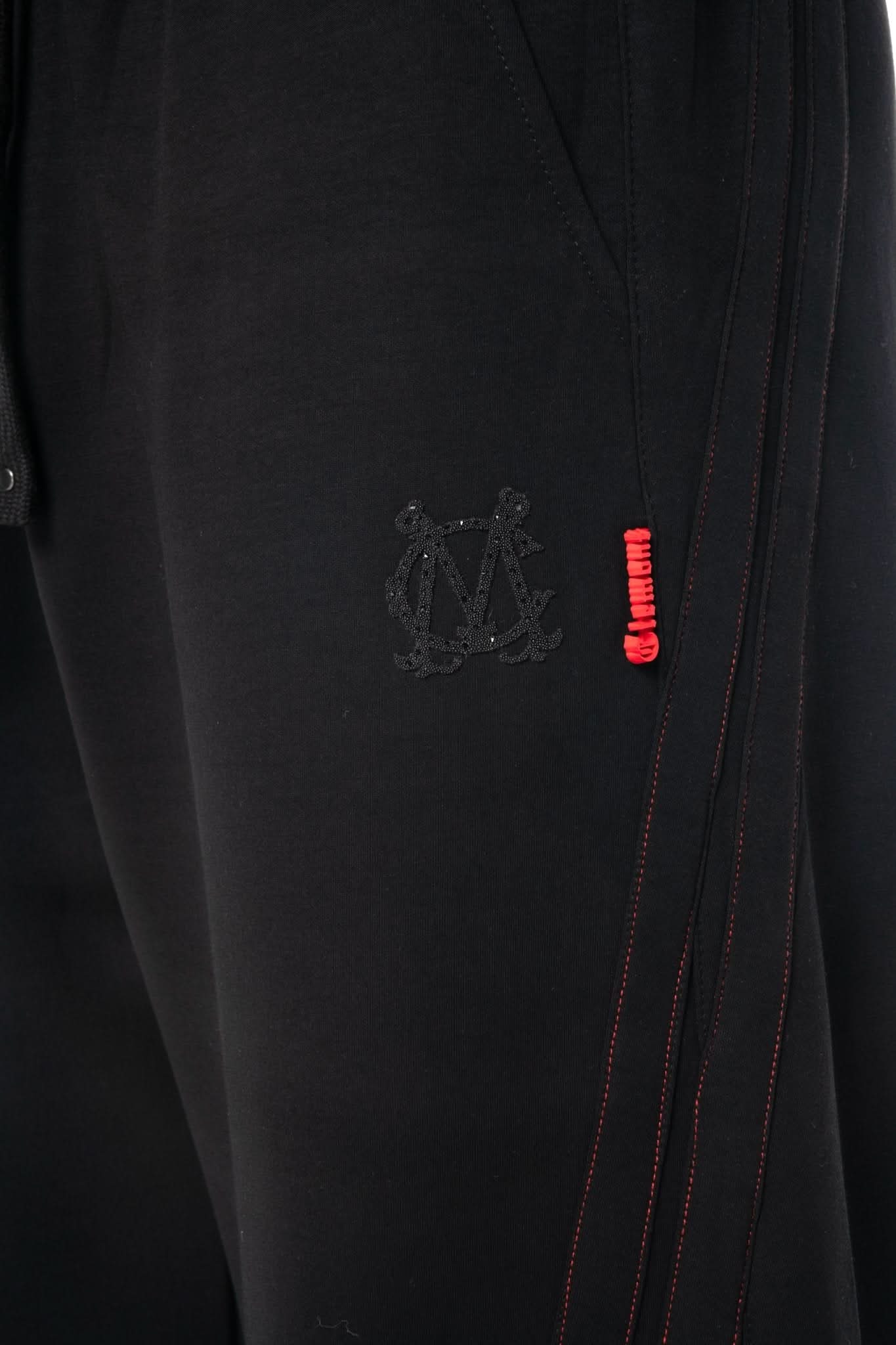 SUDADERA MASCULINA RICAMO NEGRO CLEMONT - Clemont Oficial