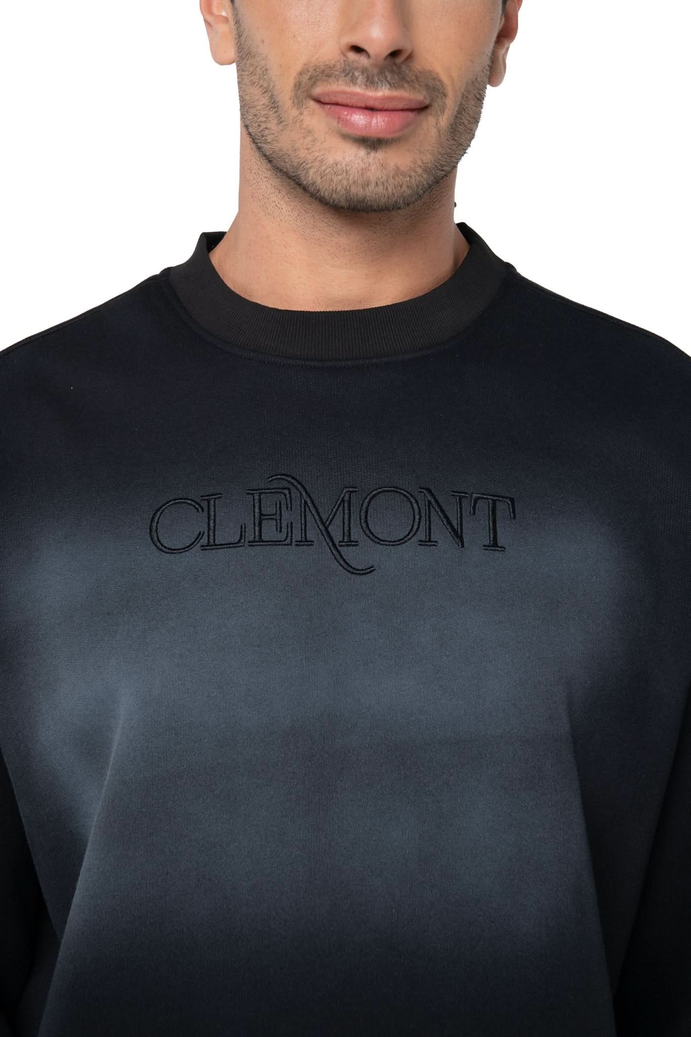 SWEATER CREW NECK MASCULINO ARGINA NEGRO CLEMONT - Clemont Oficial