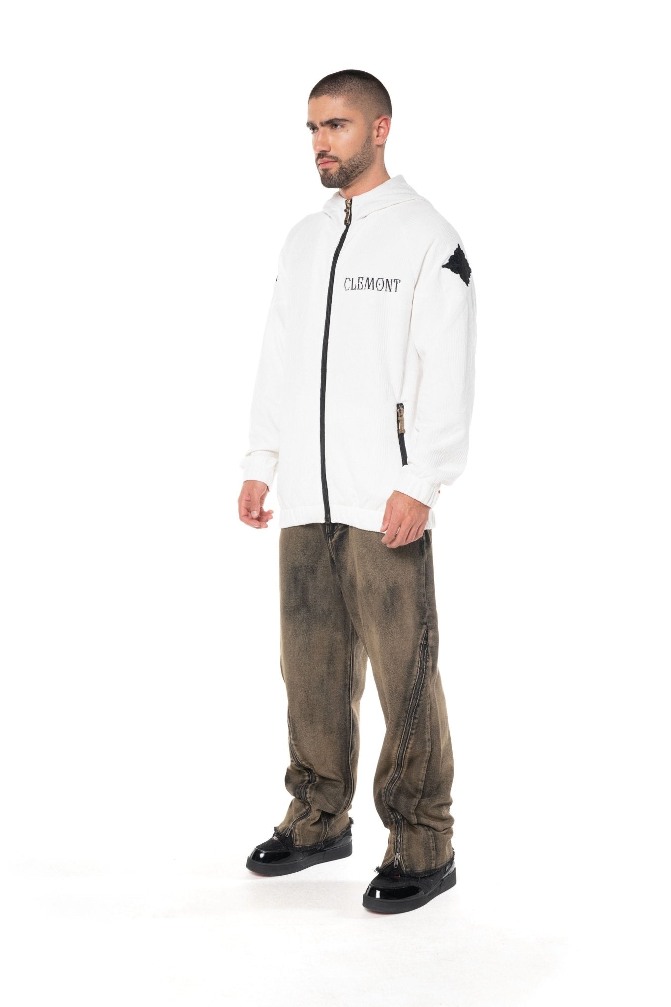 SWEATER LINAGGIO CREAM/NEGRO CLEMONT - Clemont Oficial