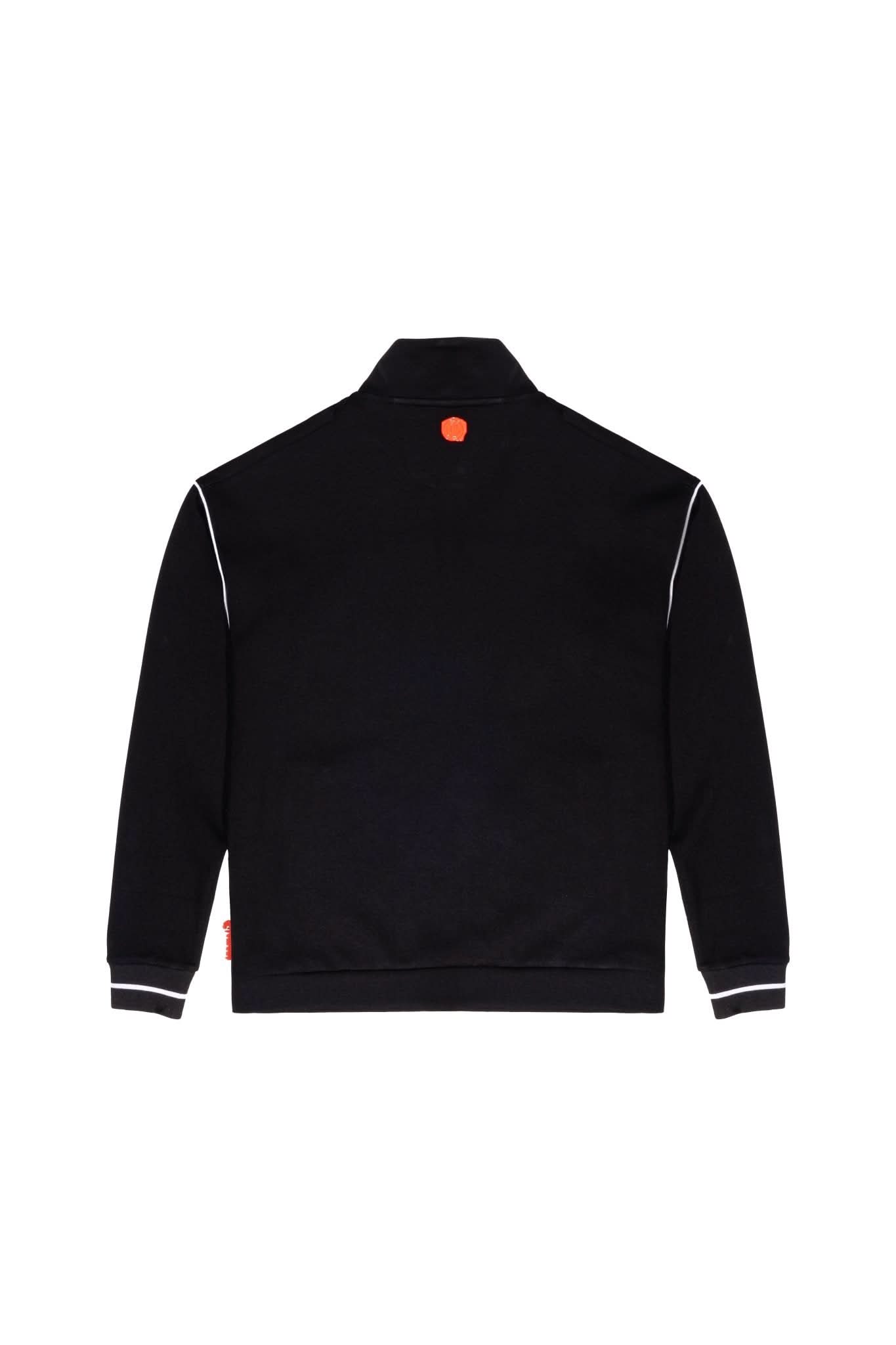 SWEATER MOCK NECK MASCULINO TRACCIA NEGRO/CREMA CLEMONT - Clemont Oficial