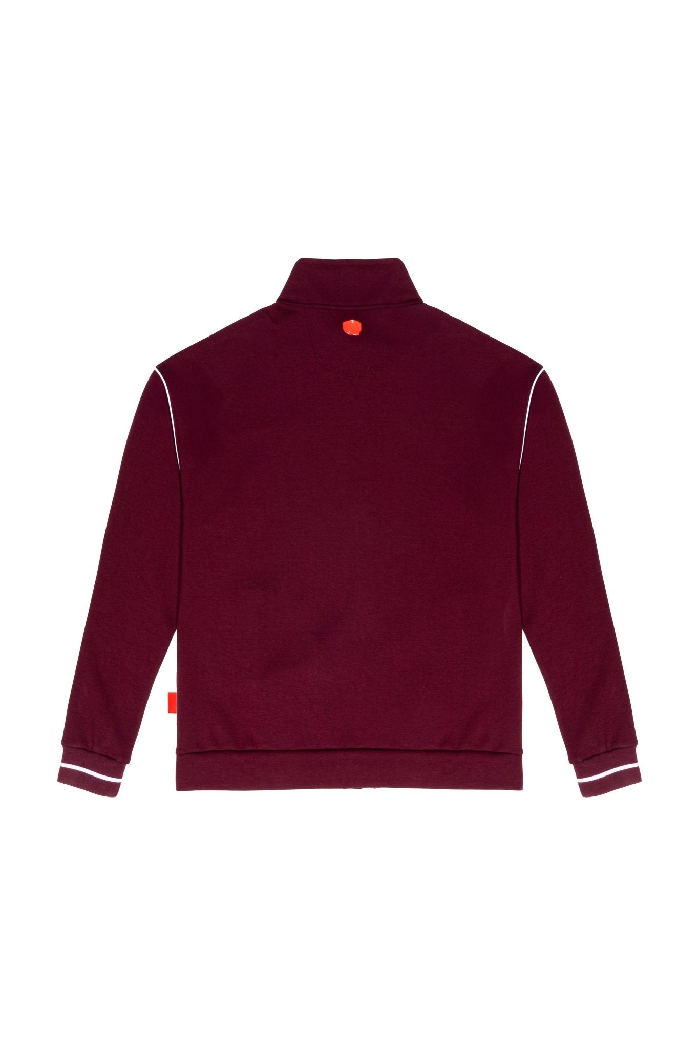 SWEATER MOCK NECK MASCULINO TRACCIA VINOTINTO/CREMA CLEMONT - Clemont Oficial