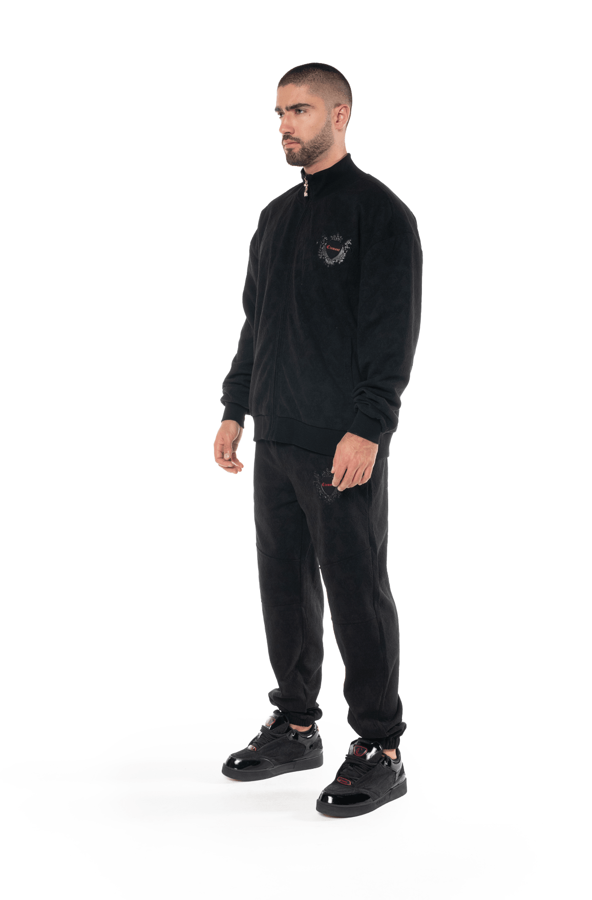 SWEATER MONC NECK MASCULINO SPIRGIURO NEGRO CLEMONT - Clemont Oficial