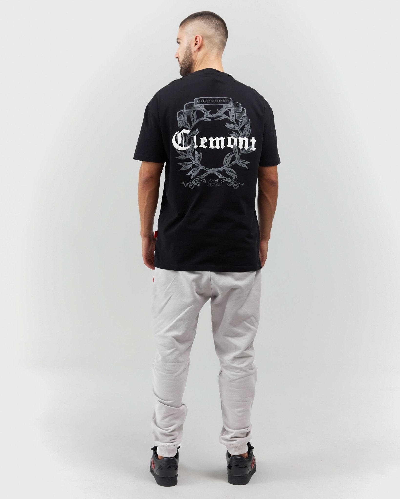 T - SHIRT MEN ESTREMO BLACK CLEMONT - Clemont Oficial
