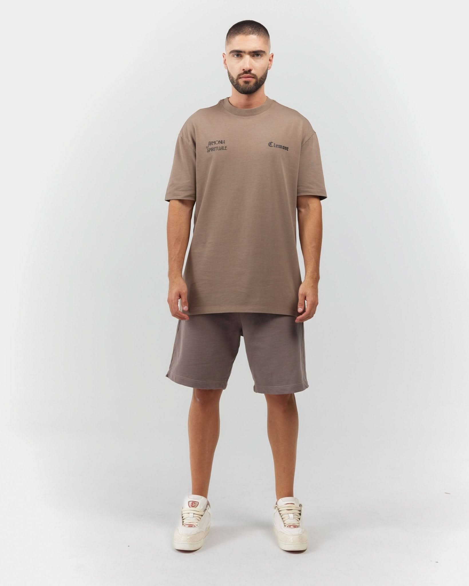 T - SHIRT MEN ESTREMO TAUPE CLEMONT - CLEMONT.CO S.A.S.