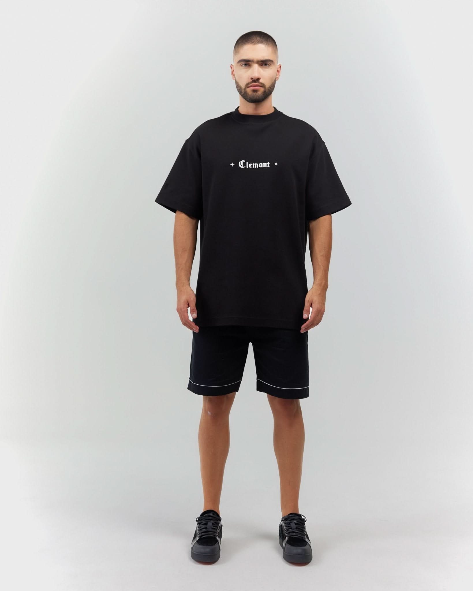 T - SHIRT MEN OVERSIZED ECLATANTE BLACK CLEMONT - CLEMONT.CO S.A.S.