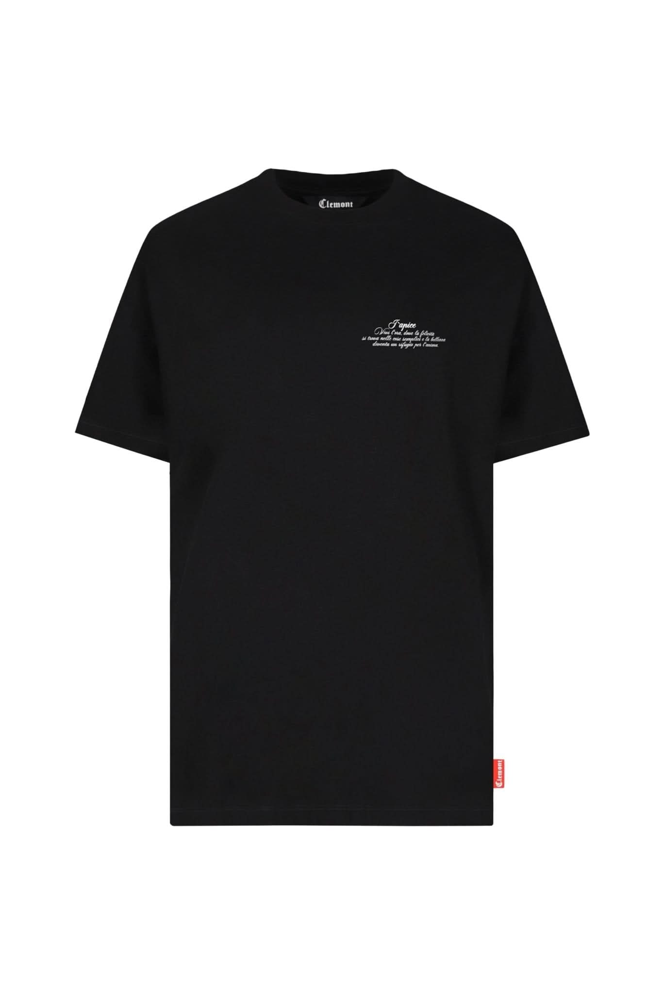 T - SHIRT MEN RISPLENDENTE BLACK CLEMONT - CLEMONT.CO S.A.S.