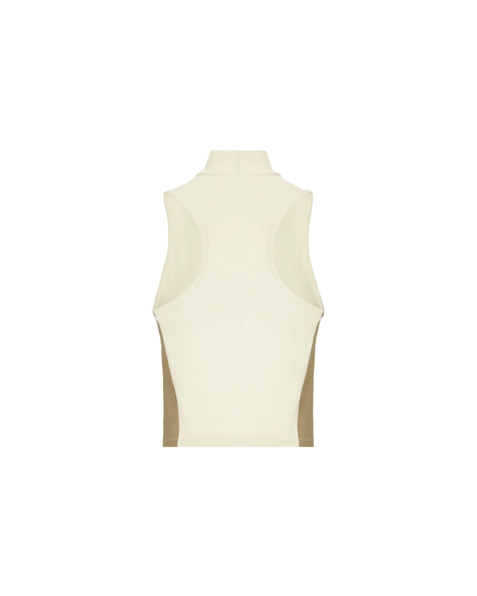 TANK TOP WOMEN ABBAGLIANTE CREAM/TAUPE CLEMONT - CLEMONT.CO S.A.S.