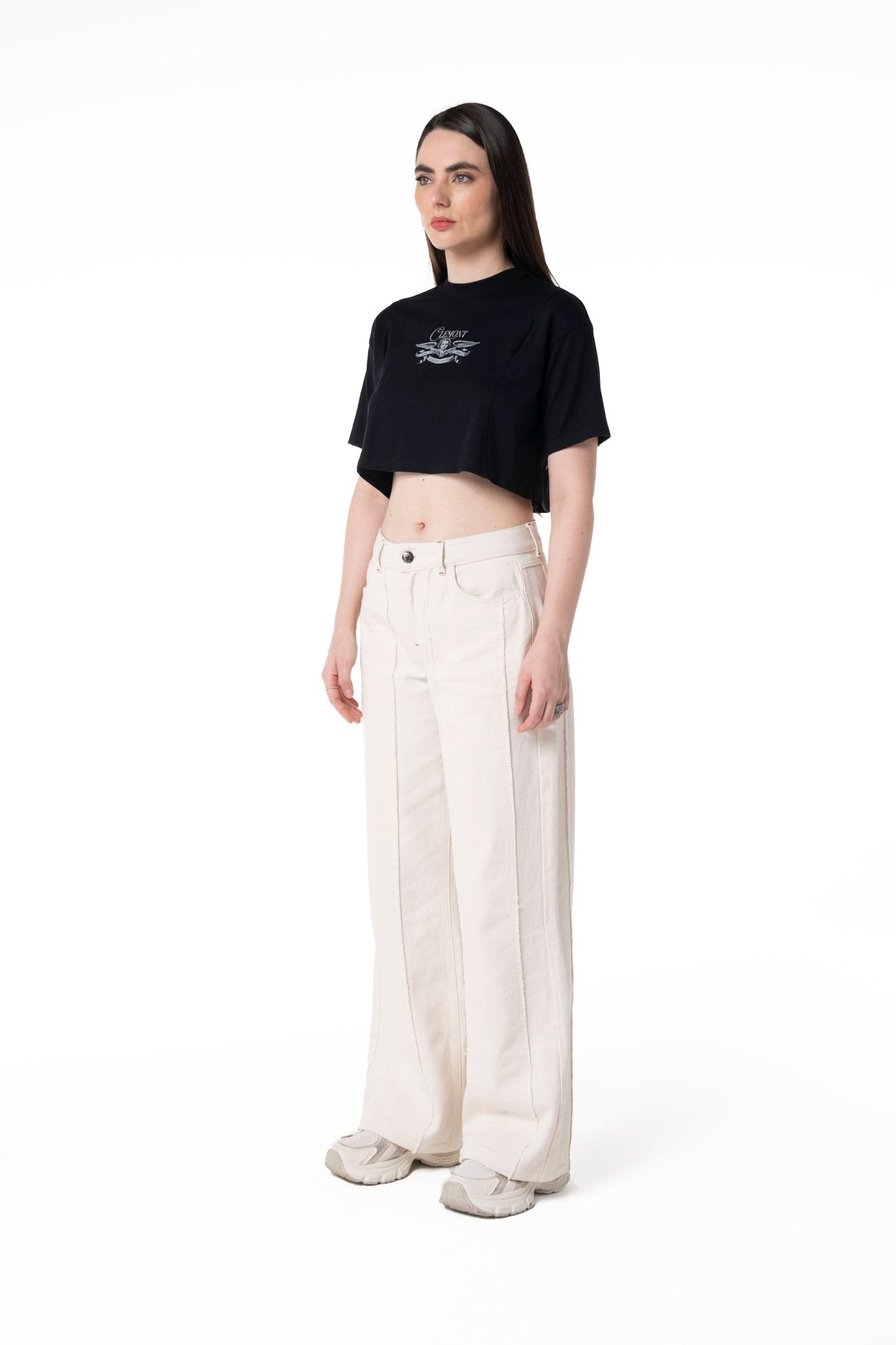 TOPS CORTOS MUJER SPESSORE NEGRO CLEMONT - Clemont Oficial
