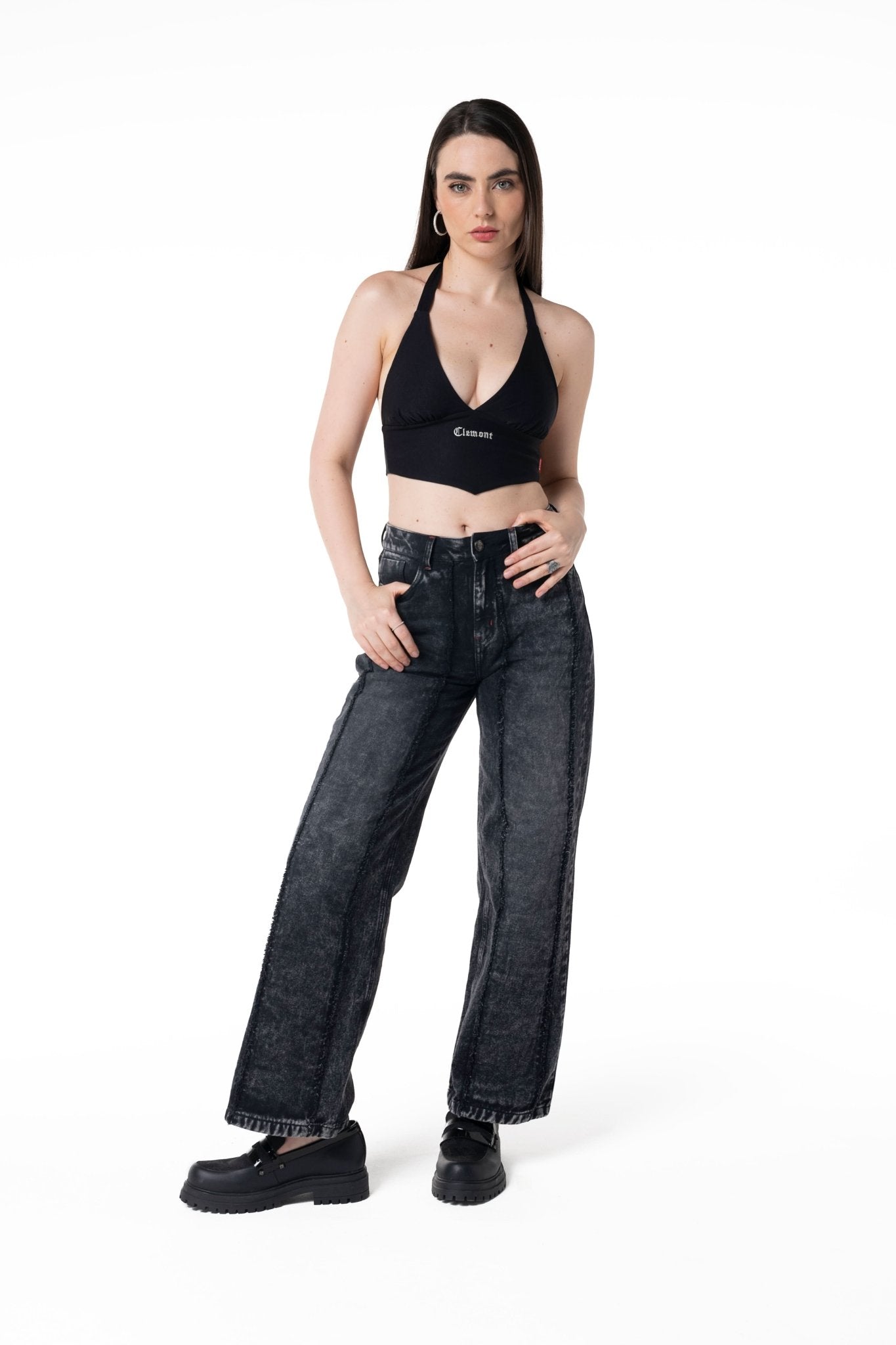 TOPS MUJER CICATRICE NEGRO CLEMONT - Clemont Oficial