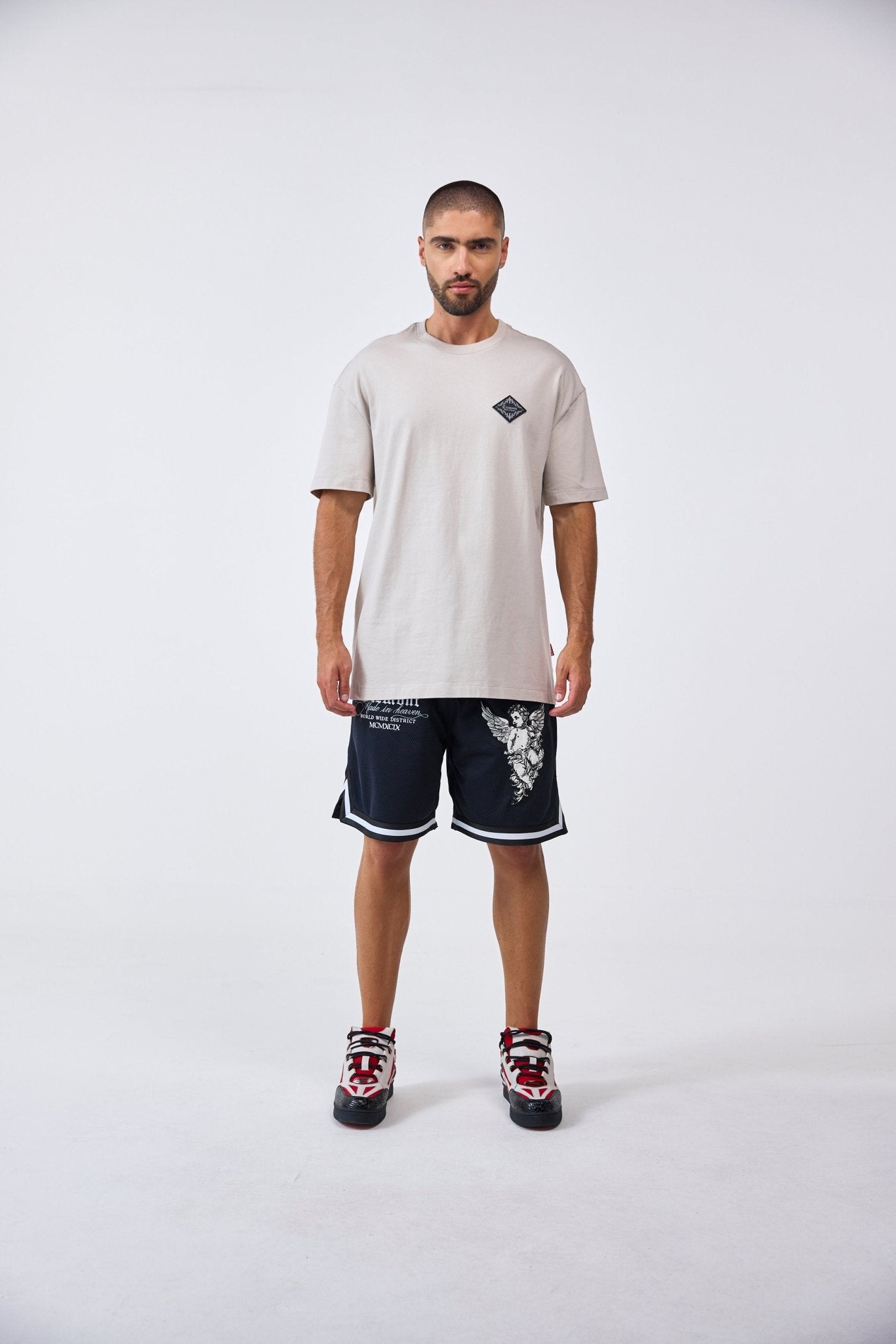 TSHIRT SEPOLCRO THREEPACK NEGRO/SILVER/CREMA - CLEMONT.CO S.A.S.