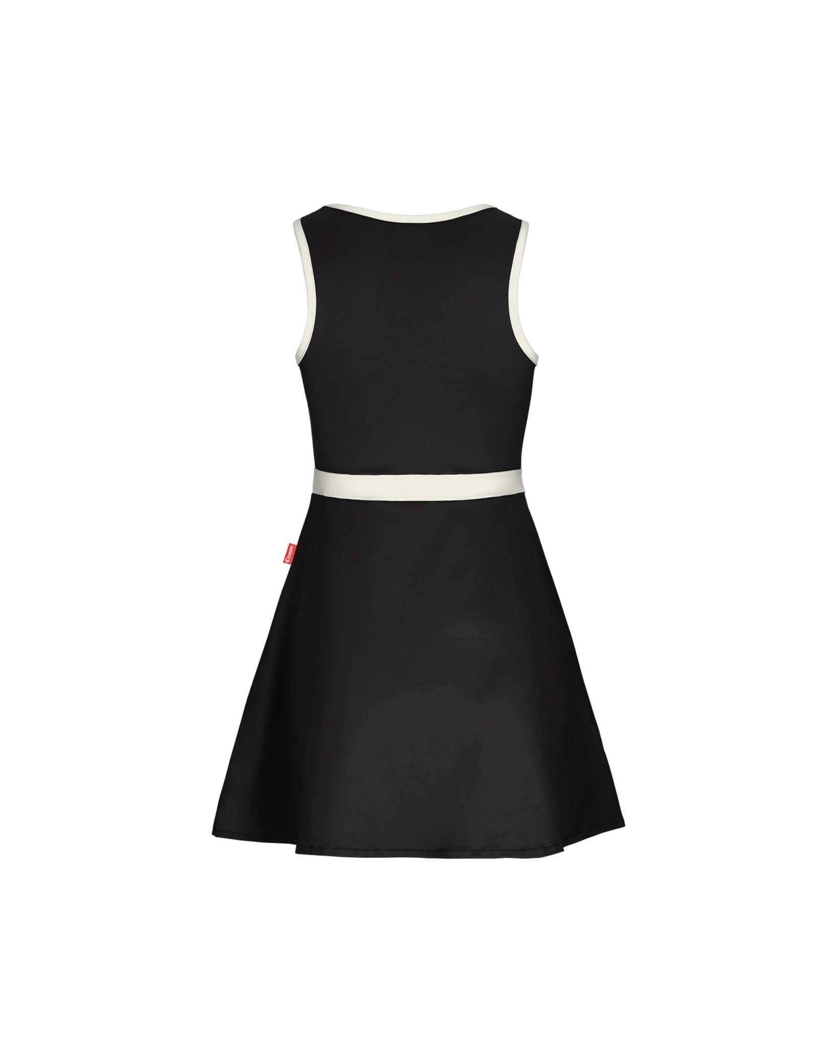 VESTIDO MUJER OPULENTIA NEGRO/CREMA CLEMONT - Clemont Oficial