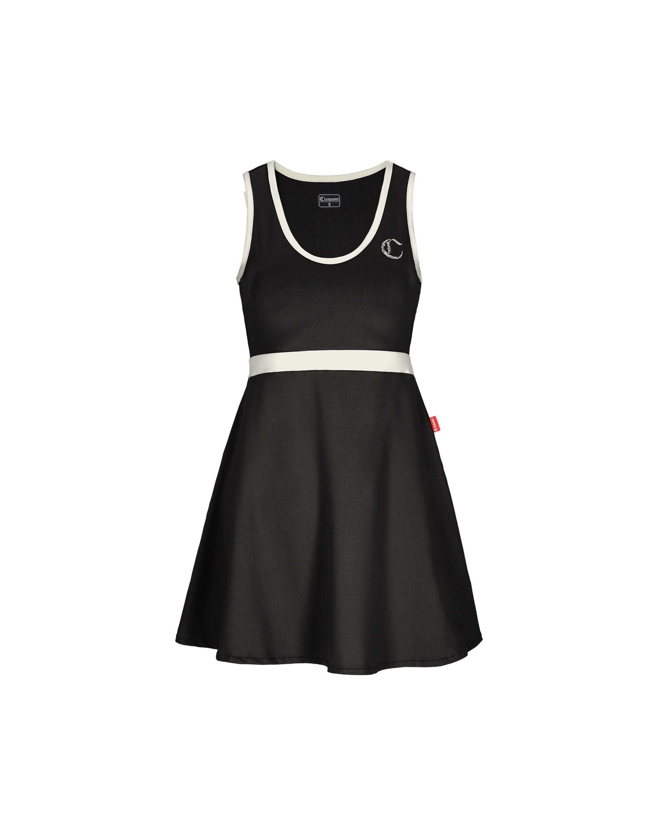 VESTIDO MUJER OPULENTIA NEGRO/CREMA  CLEMONT