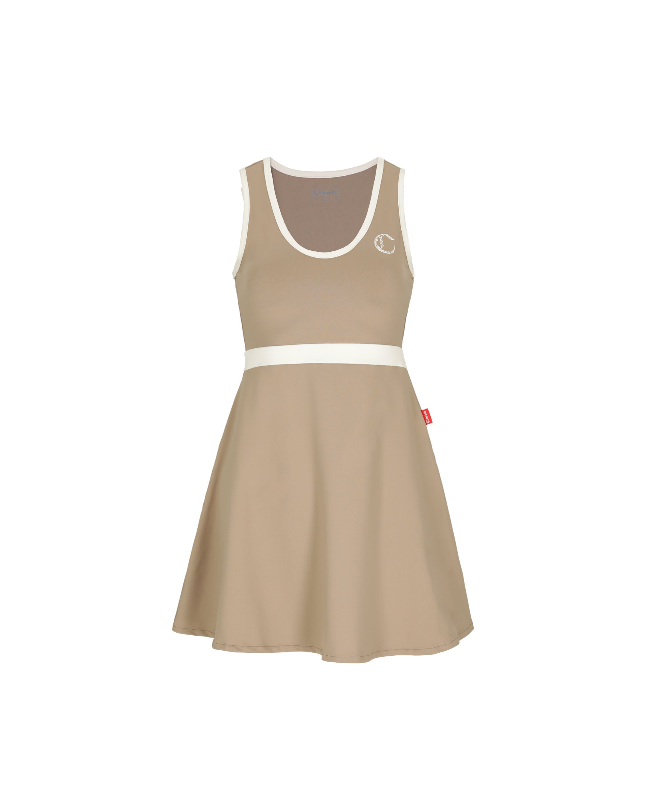 VESTIDO MUJER OPULENTIA TAUPE/CREAM  CLEMONT