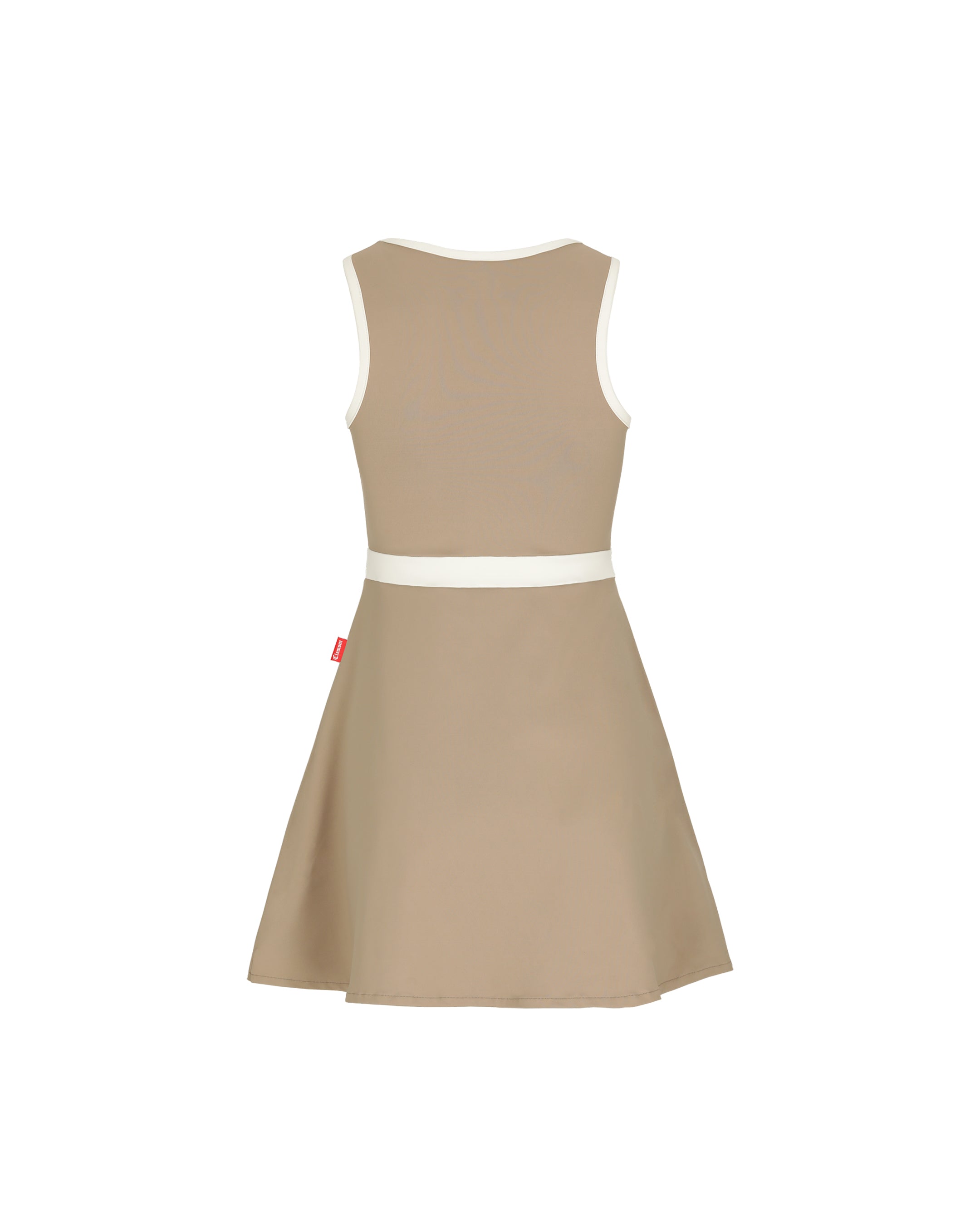 VESTIDO MUJER OPULENTIA TAUPE/CREAM  CLEMONT