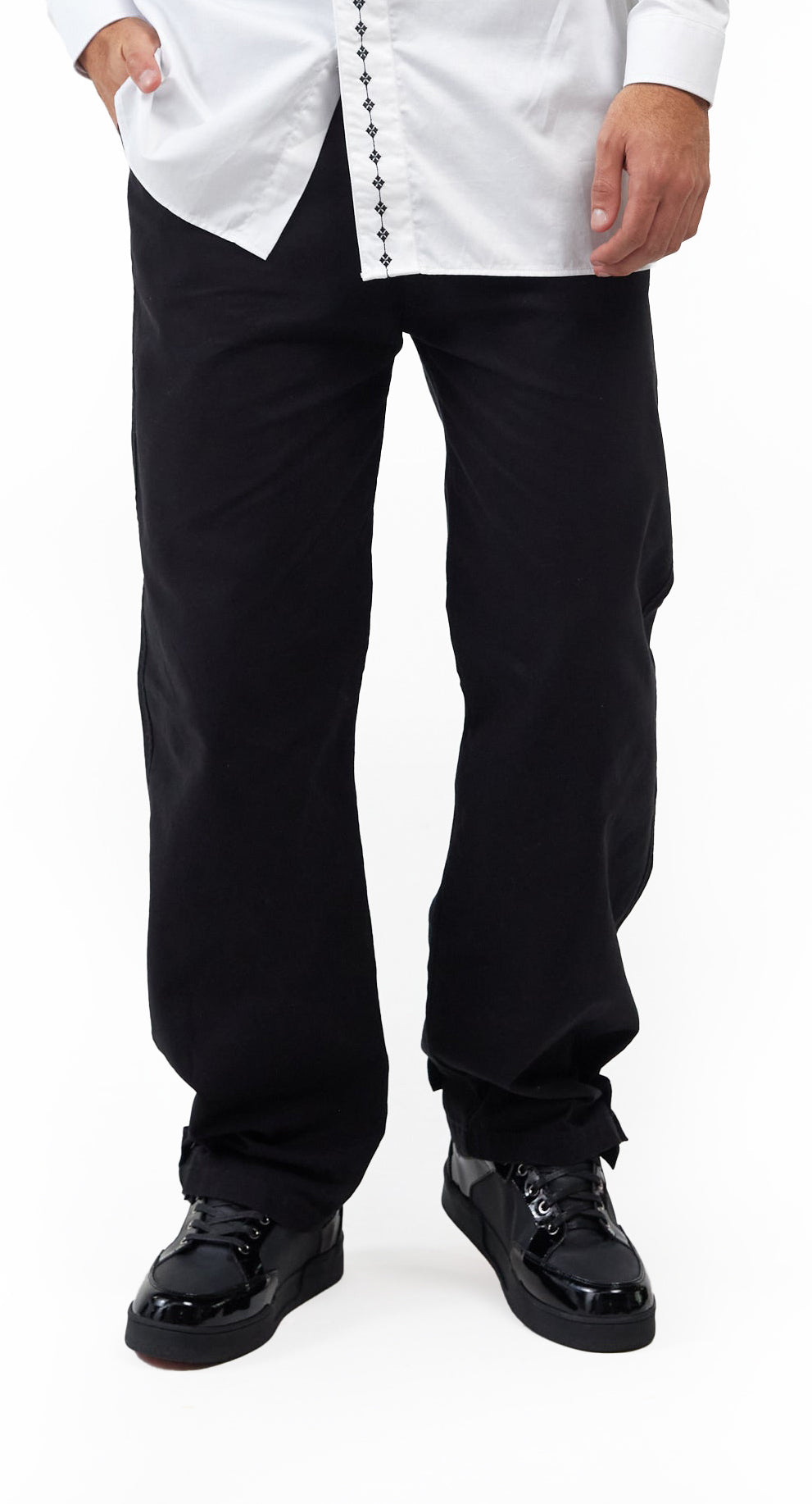 PANTS MEN  EREDITÁ BLACK CLEMONT