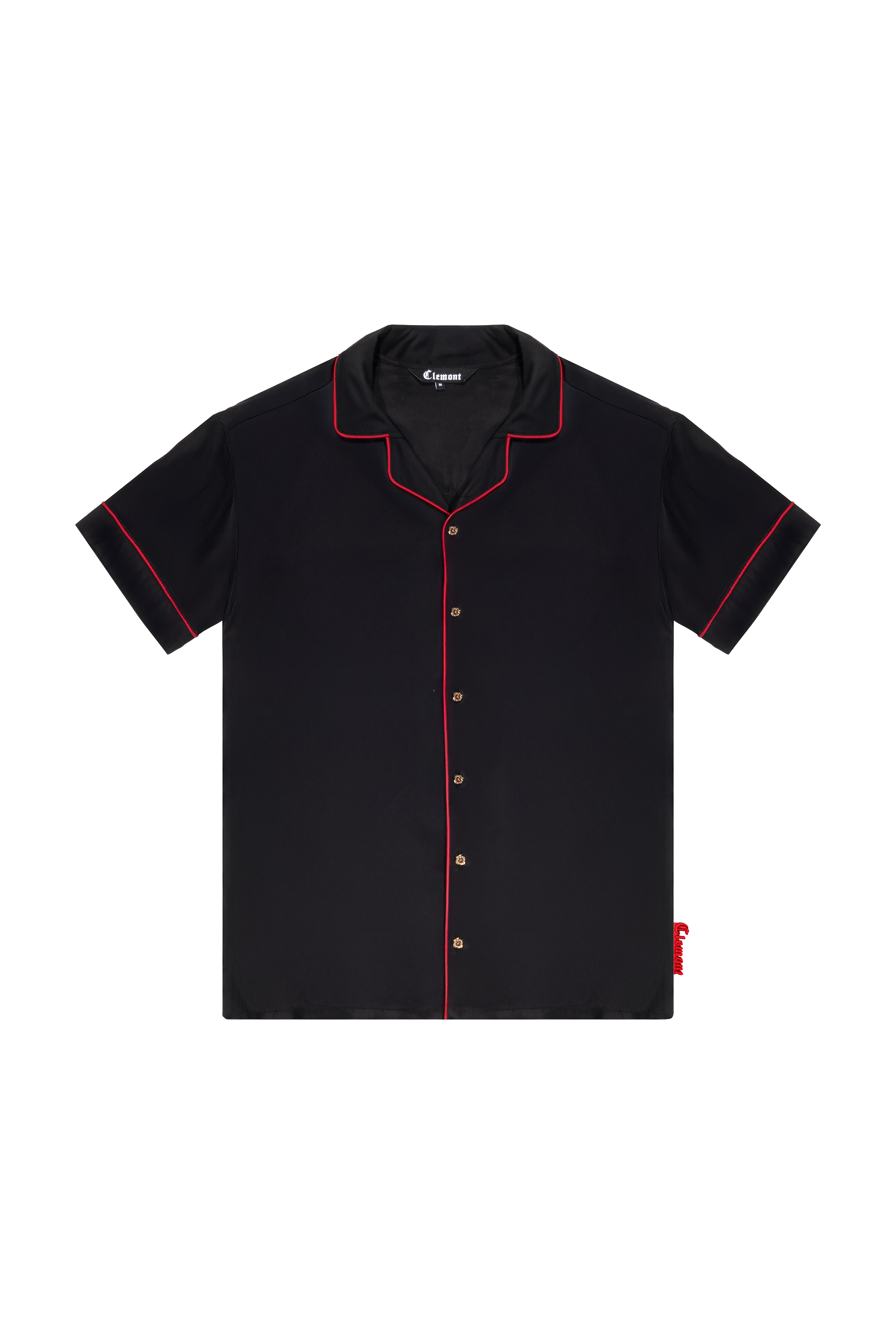 CAMISA DINAMO NEGRO/ROJO MASCULINO CLEMONT