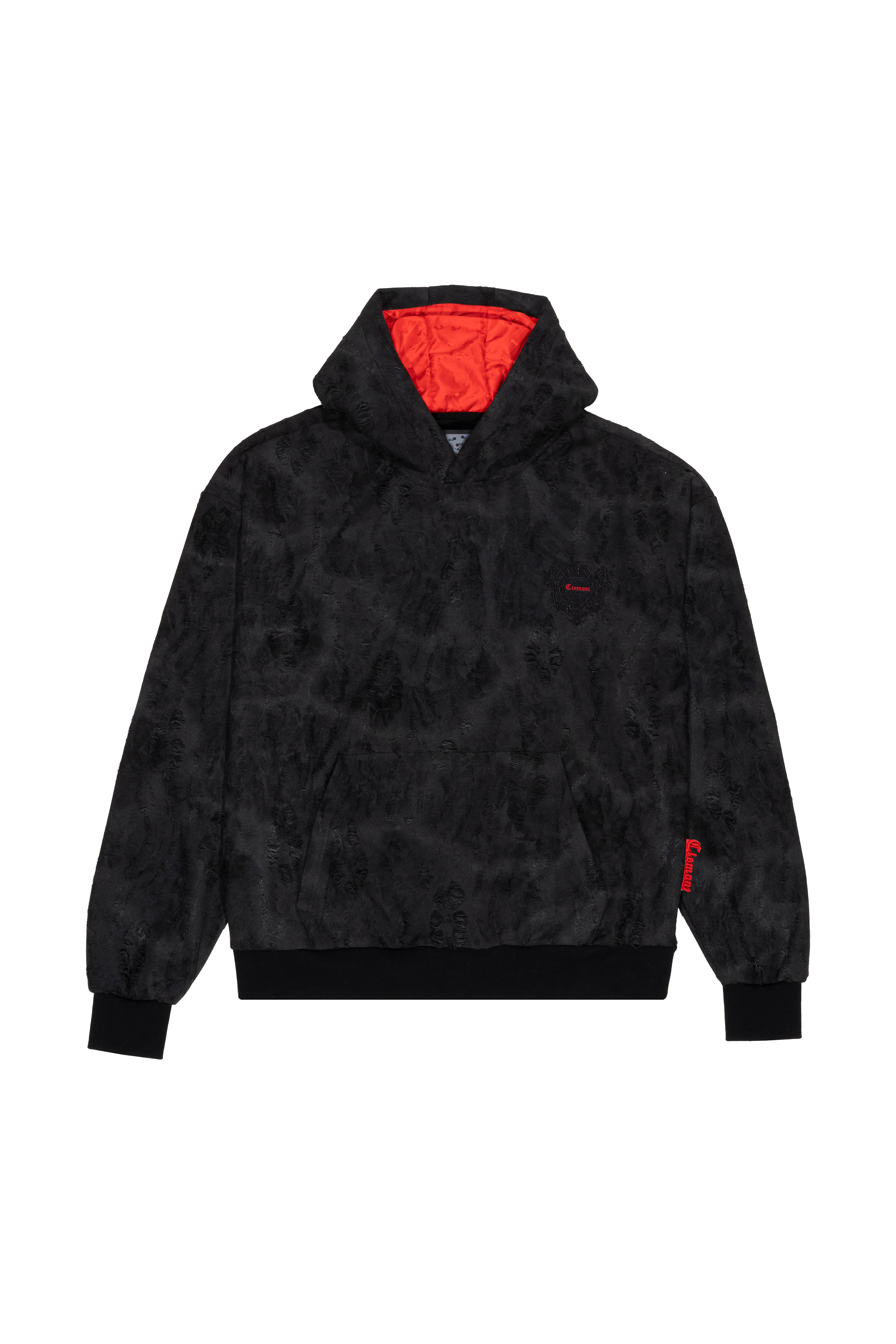 BLACK MEN'S HOODIE DISPERAZIONE CLEMONT