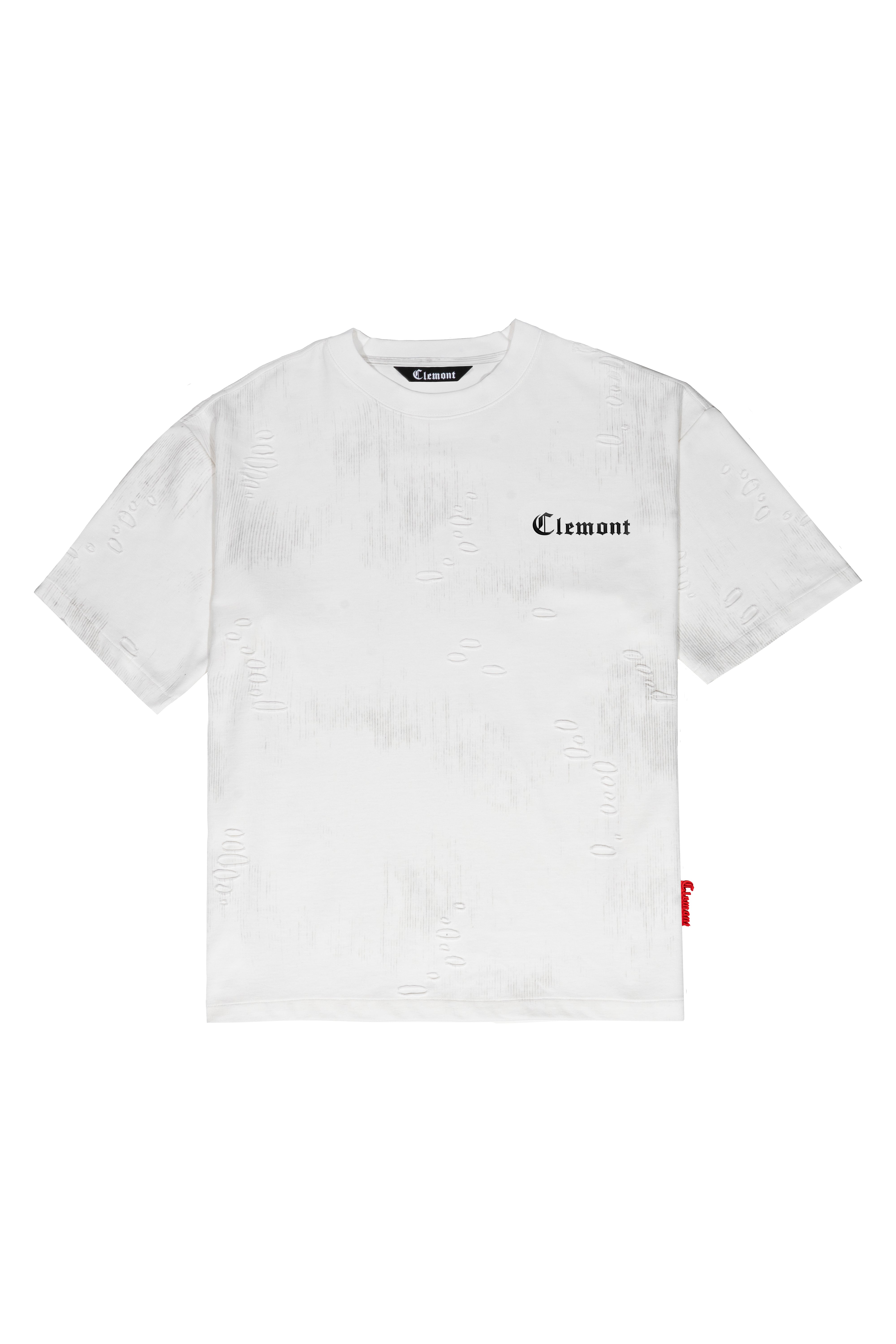 CLEMONT MEN'S CREAM/BLACK SUMMER T-SHIRT