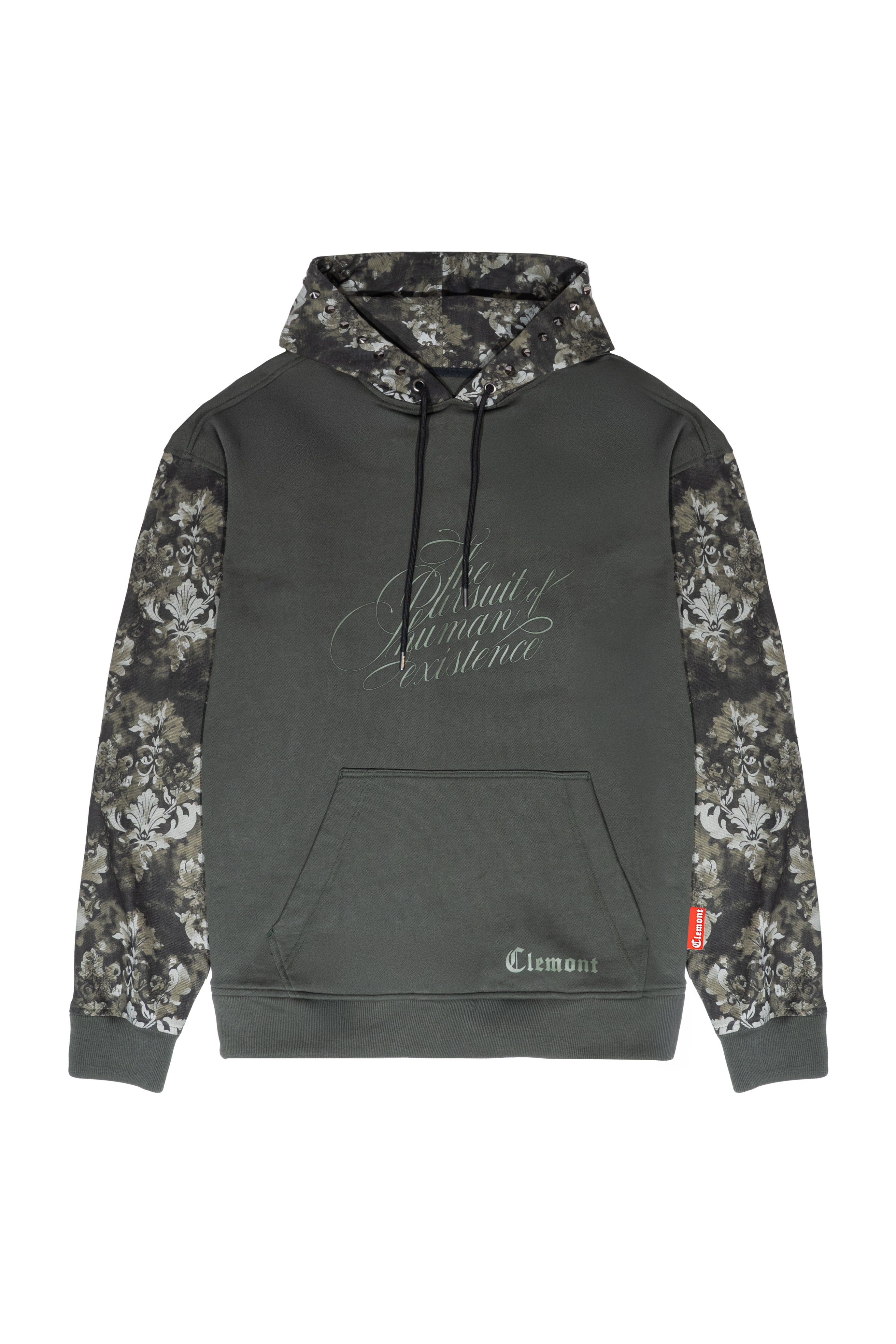 HOODIES HOMBRE INQUIETO VERDE OLIVA CLEMONT