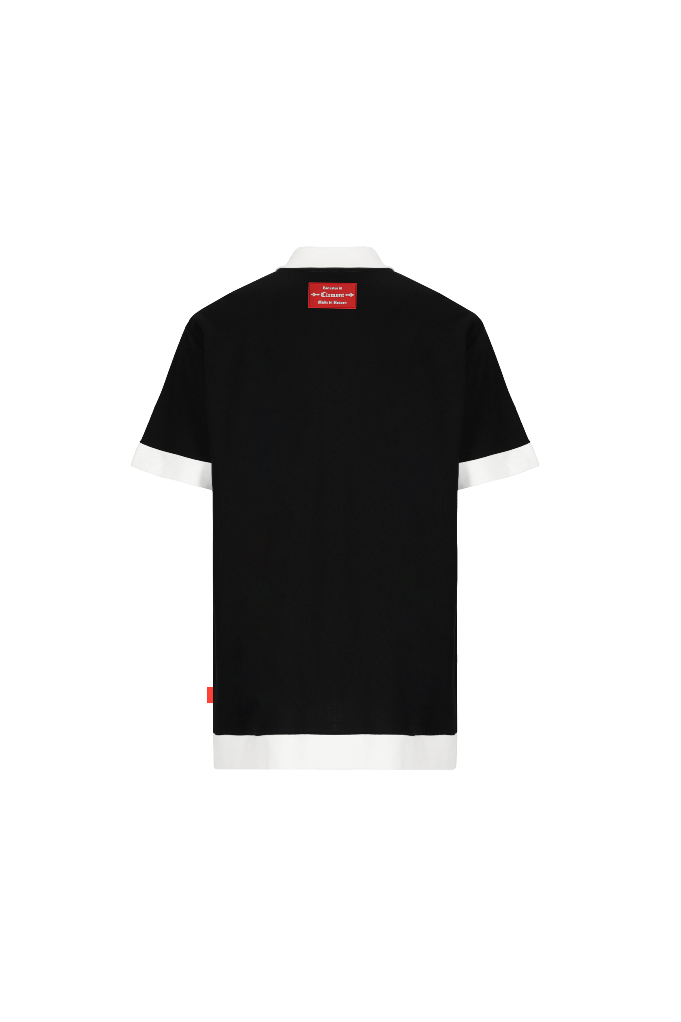 POLO SHIRT MEN  RETICOLO BLACK  CLEMONT