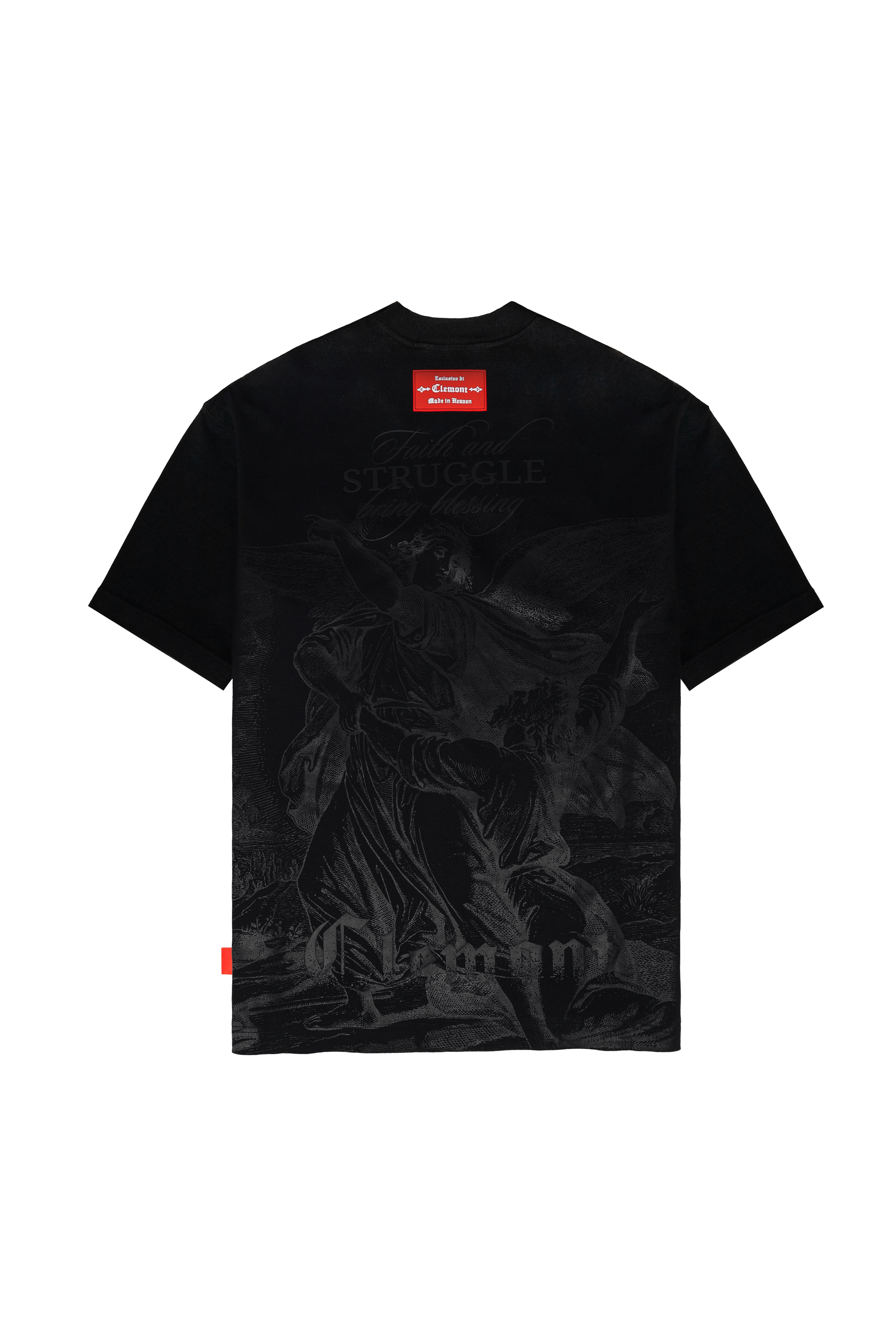 CAMISETA HOMBRE OVERSIZED PATEMA NEGRO CLEMONT