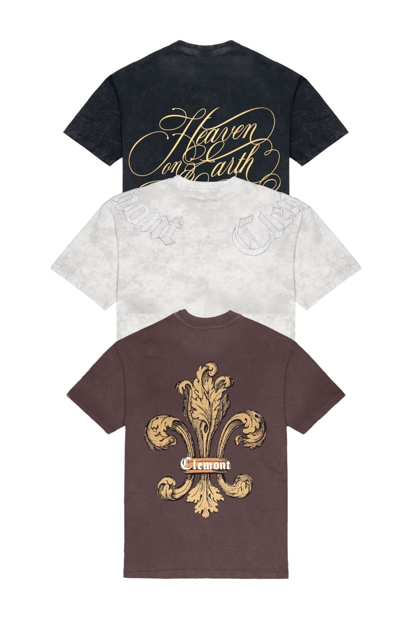 3PACK CAMISETAS HOMBRE INQUIETANTE CLEMONT - Clemont Oficial