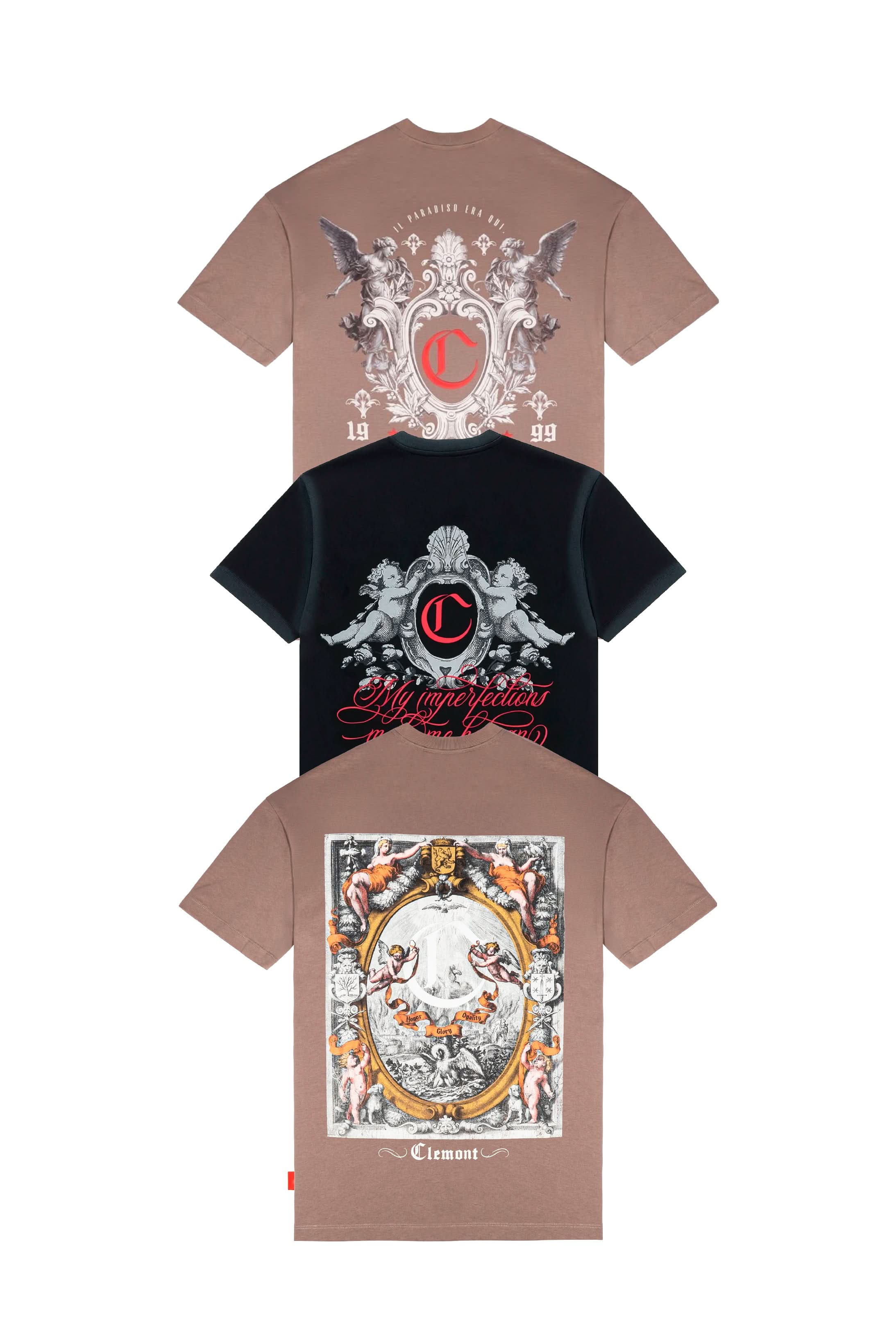 3PACK CAMISETAS HOMBRE INTAGLIO CLEMONT - Clemont Oficial