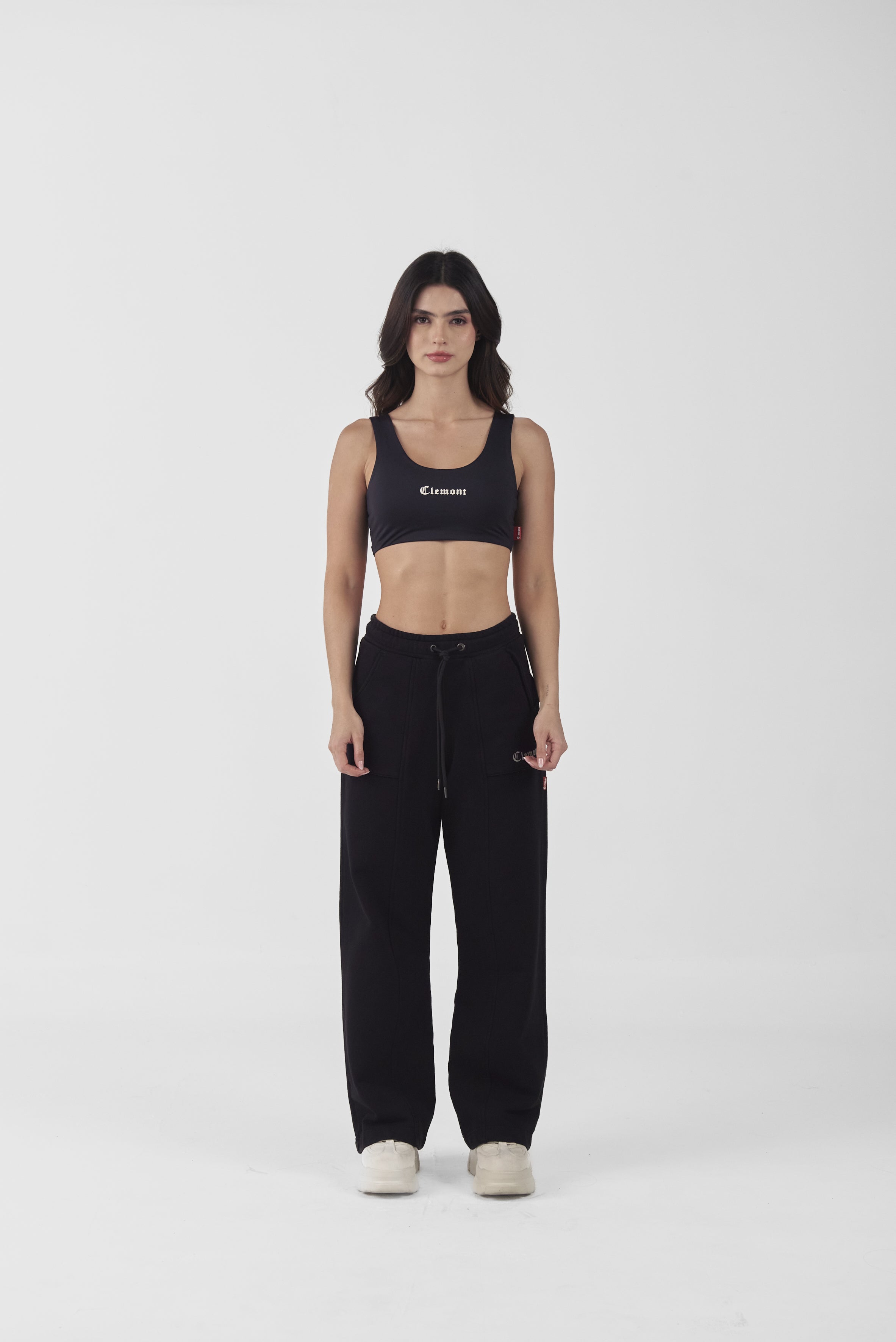 CROPTOP OPALESCENTE NEGRO CLEMONT