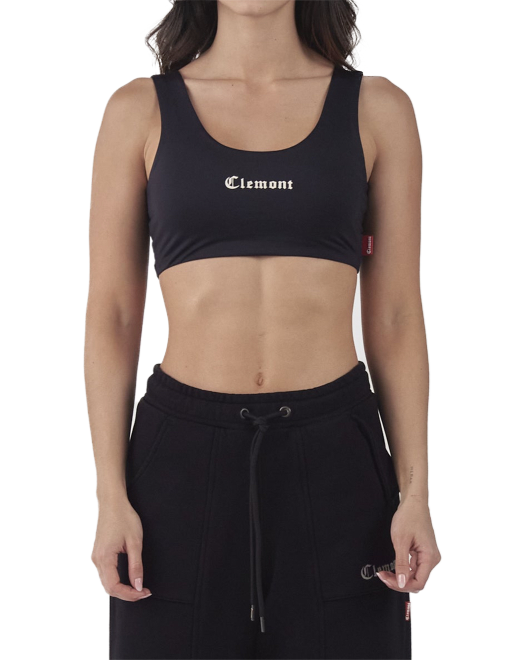 CROPTOP OPALESCENTE NEGRO CLEMONT