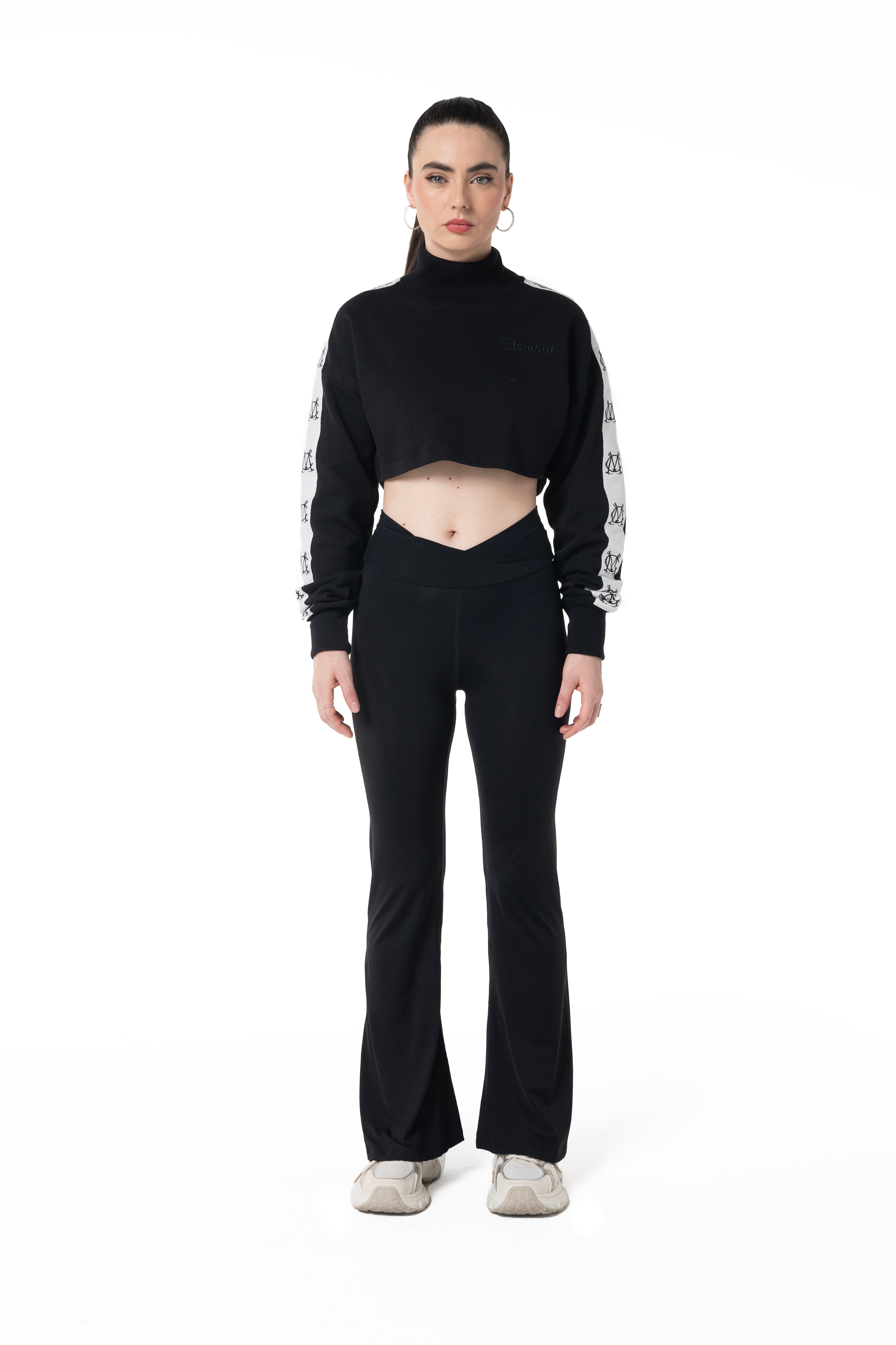 HOODIE MUJER PIOMBO NEGRO CLEMONT
