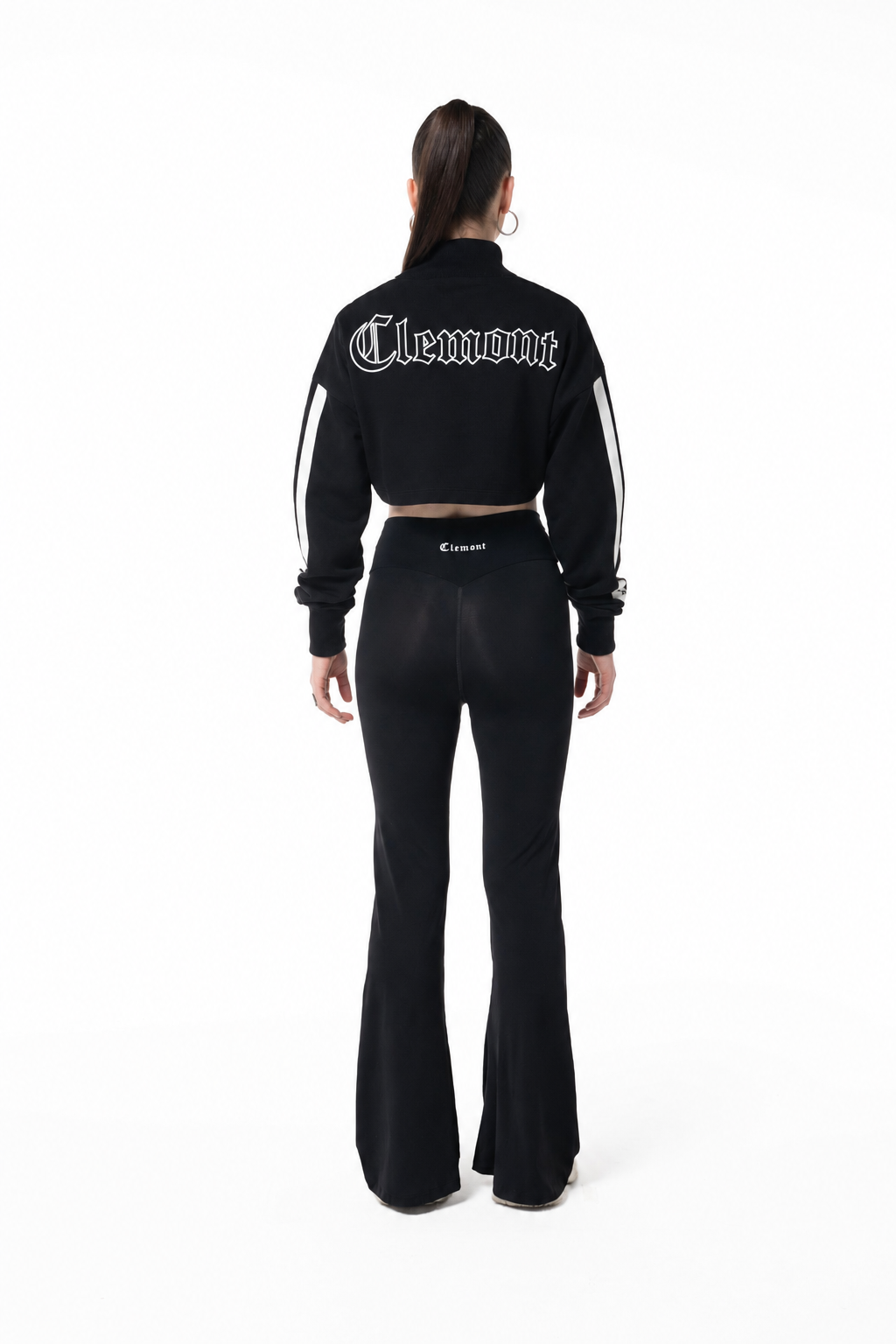 HOODIE MUJER PIOMBO NEGRO CLEMONT