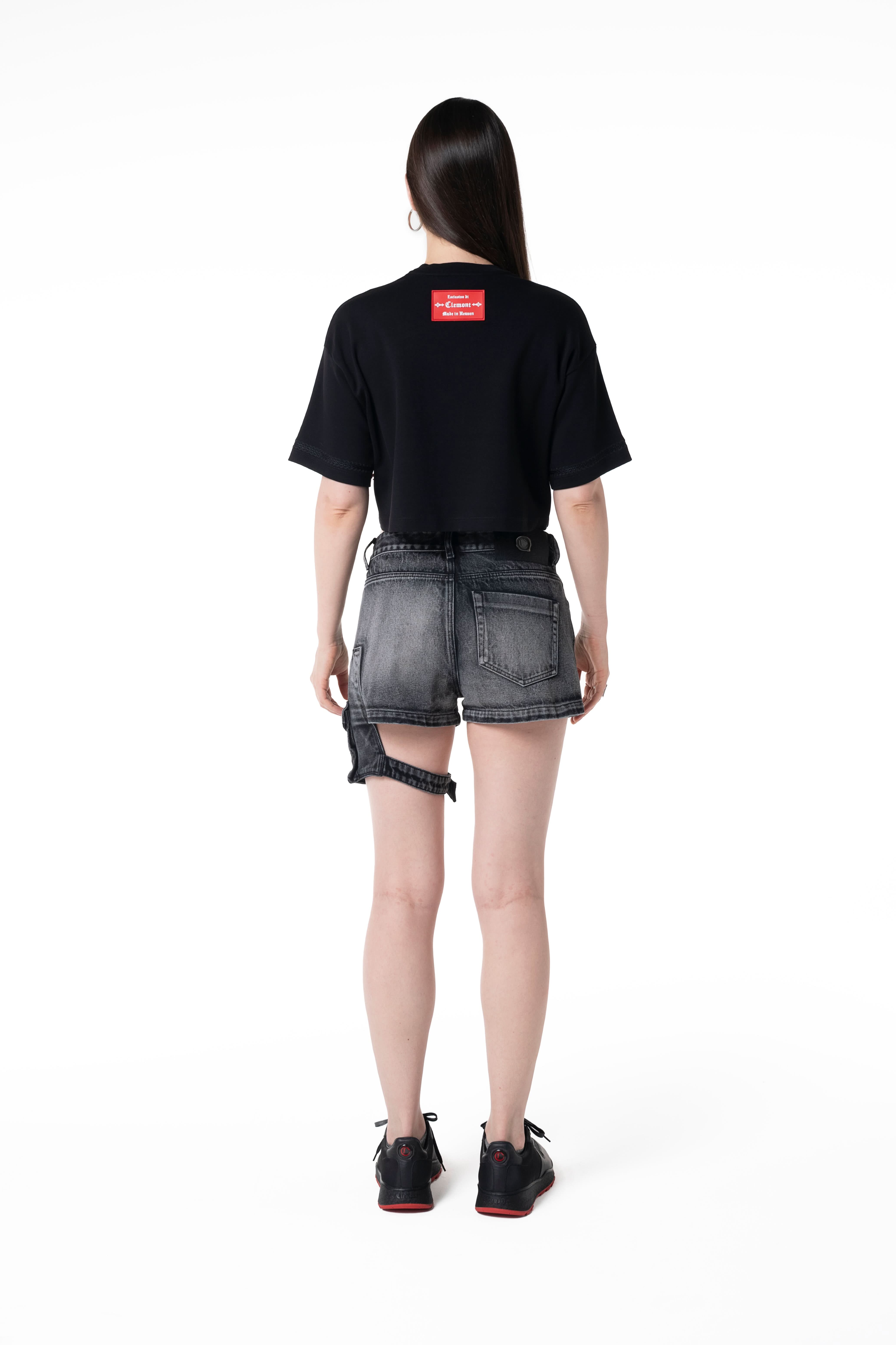 TOPS CORTO TIEPIDO MUJER NEGRO CLEMONT