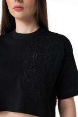 TOPS CORTO TIEPIDO MUJER NEGRO CLEMONT