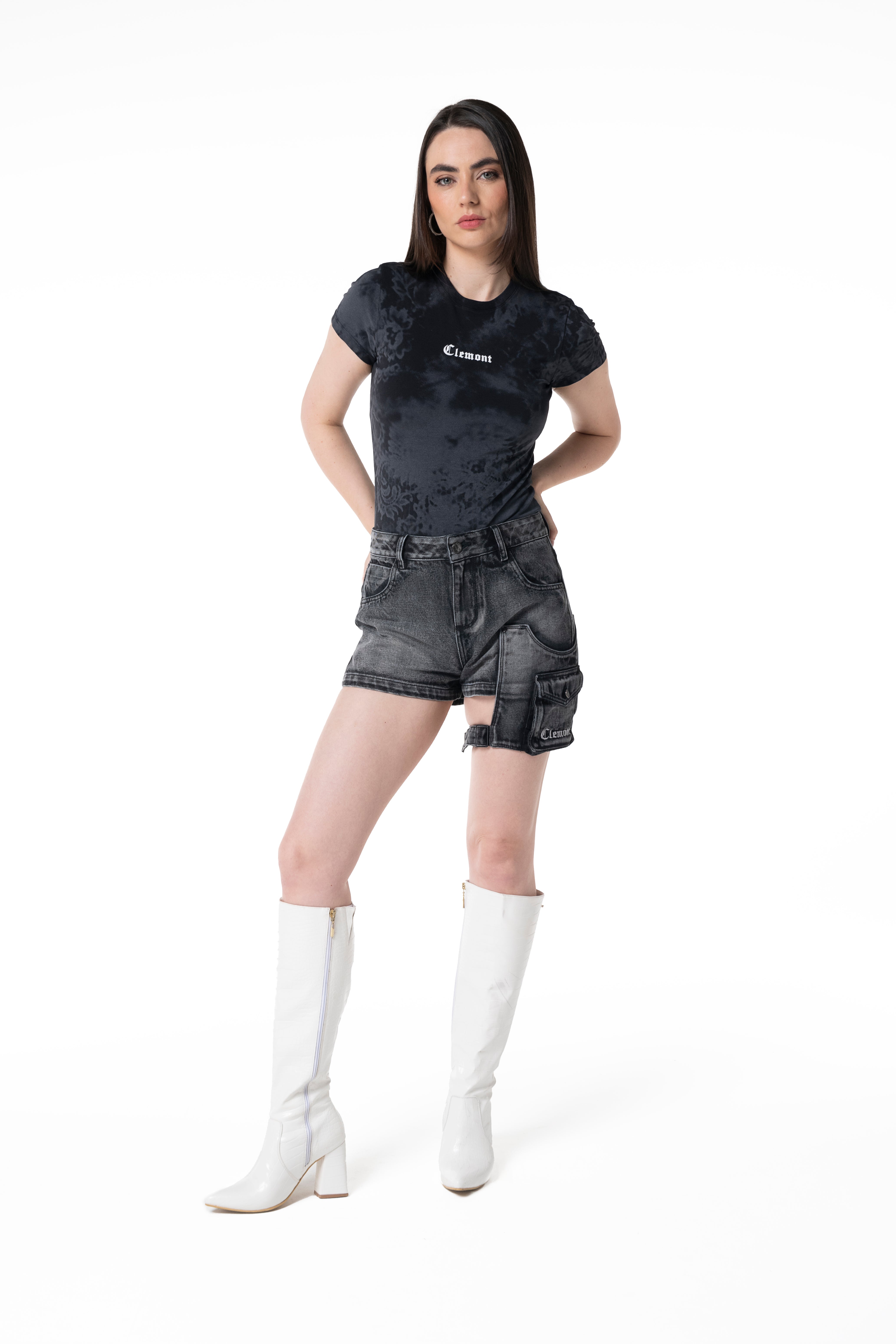 CAMISETA MUJER SOFFIO NEGRO CLEMONT